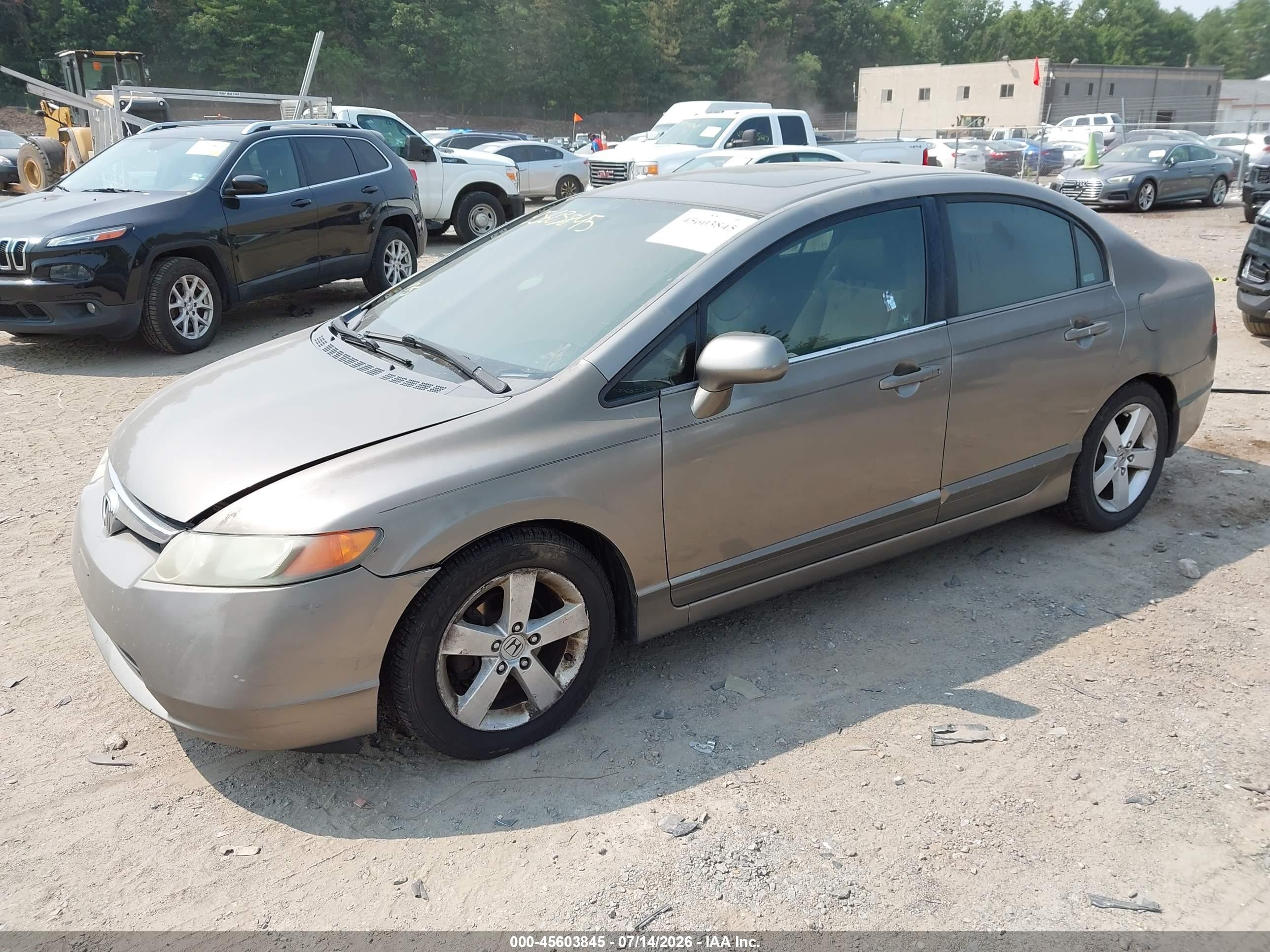2006 Honda Civic Ex Gray vin: 1HGFA16886L093143