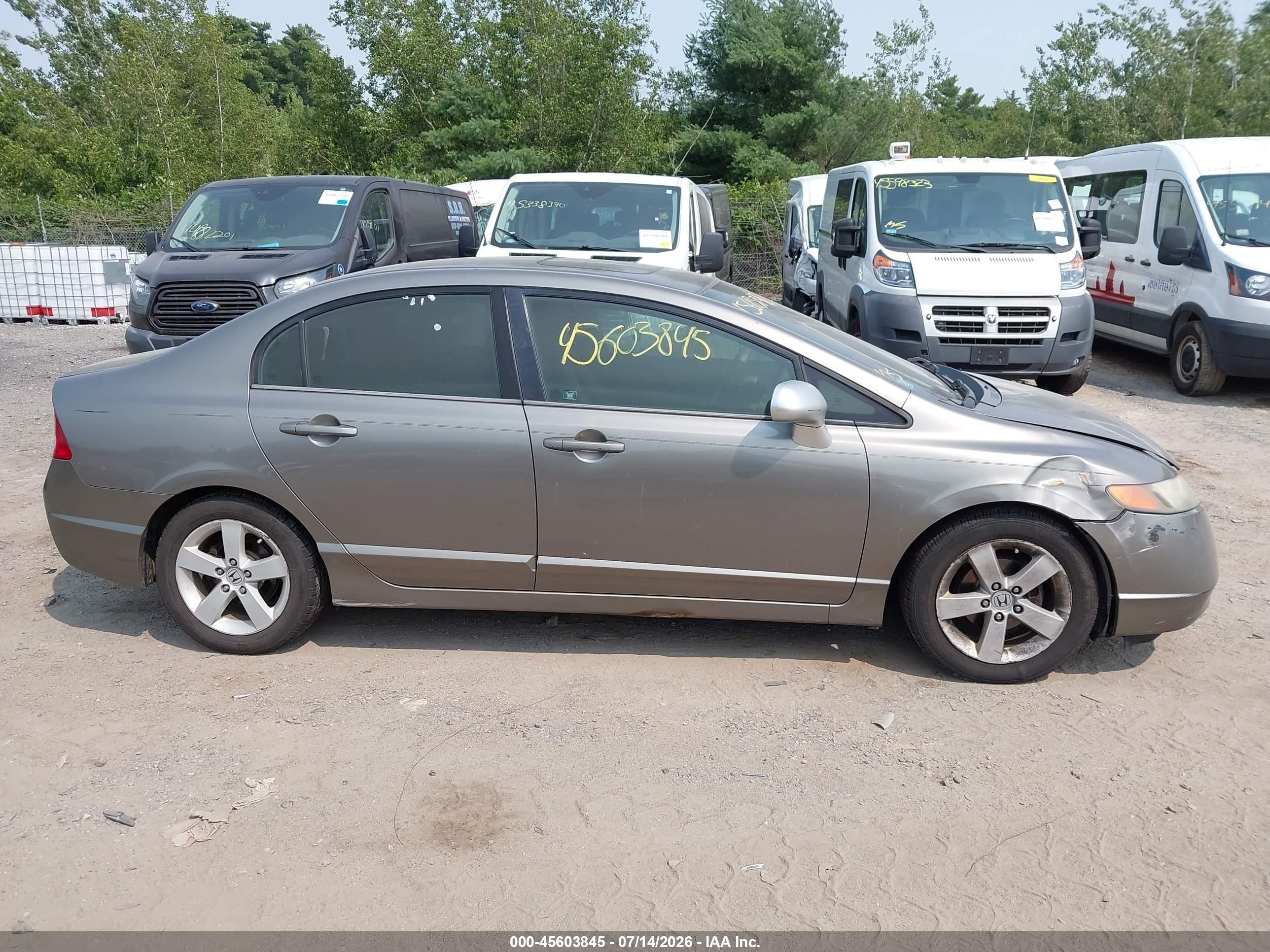 2006 Honda Civic Ex Gray vin: 1HGFA16886L093143