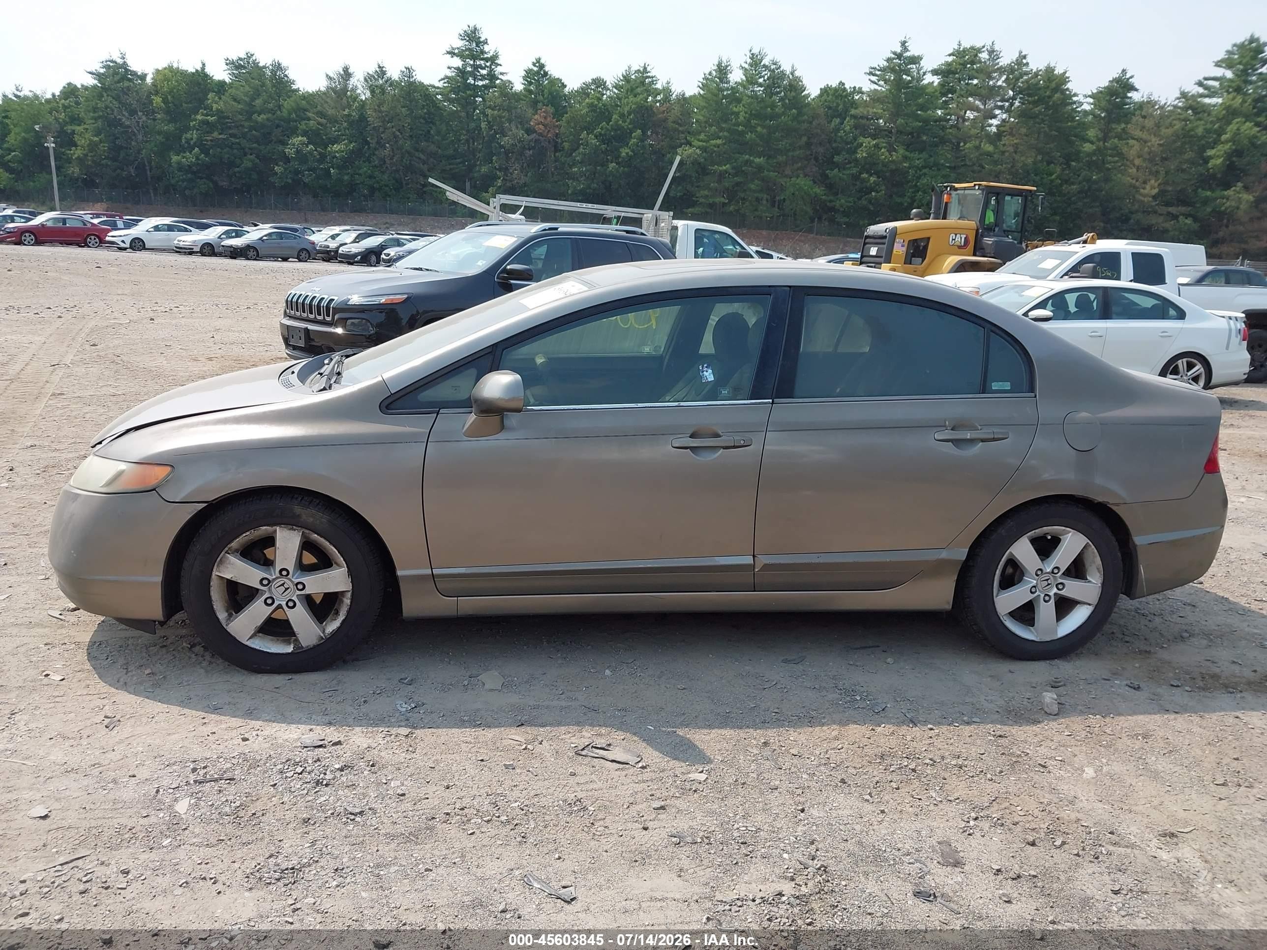 2006 Honda Civic Ex Gray vin: 1HGFA16886L093143