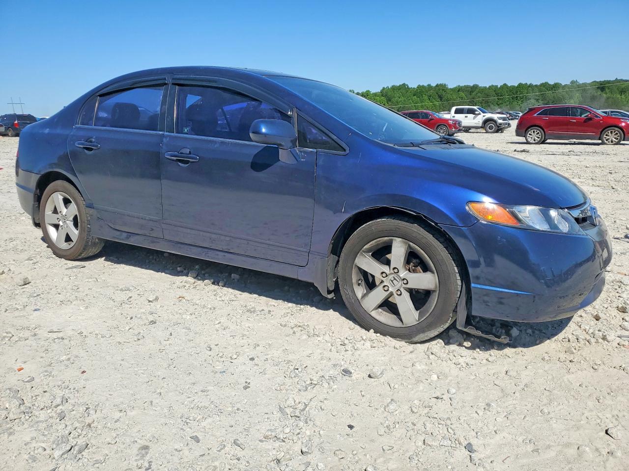 2007 Hond Civic Синий vin: 1HGFA16887L012031
