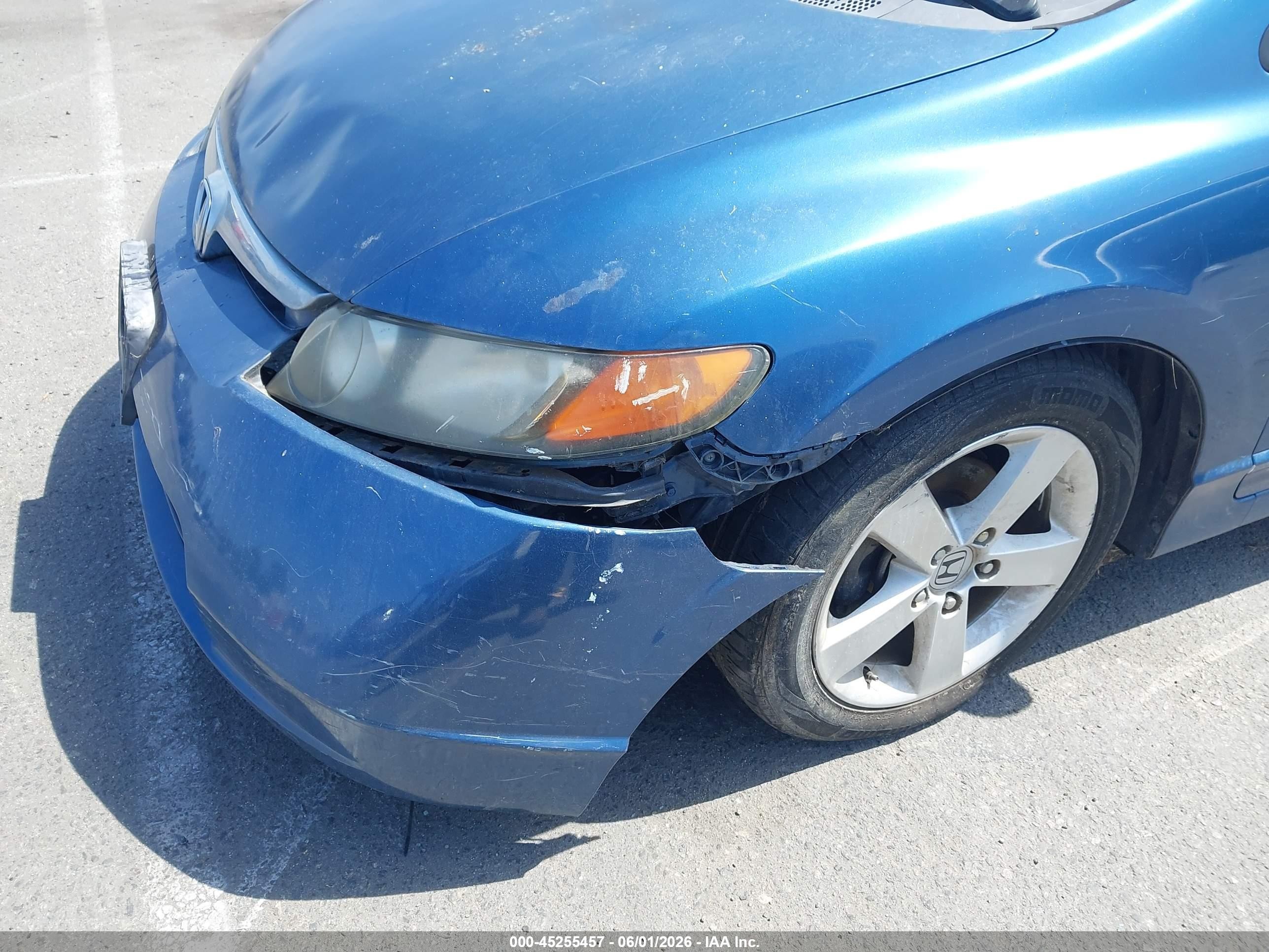 2007 Honda Civic Ex Blue vin: 1HGFA16887L012921