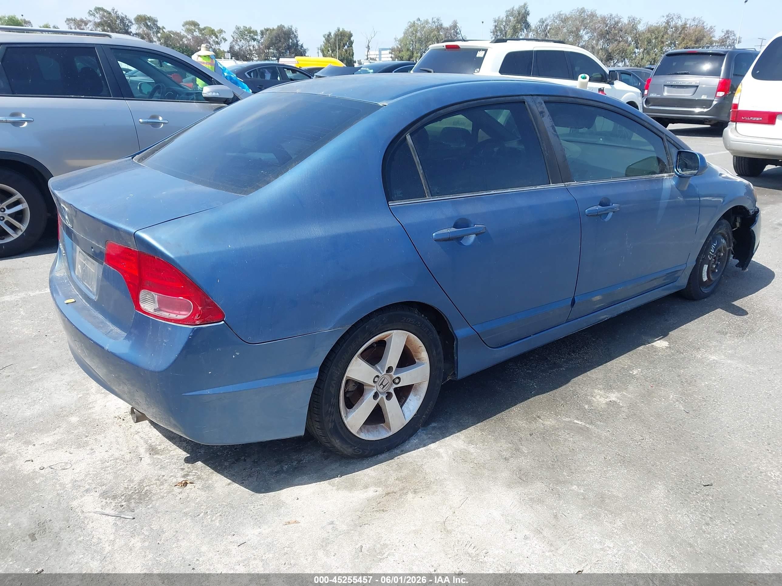 2007 Honda Civic Ex Blue vin: 1HGFA16887L012921