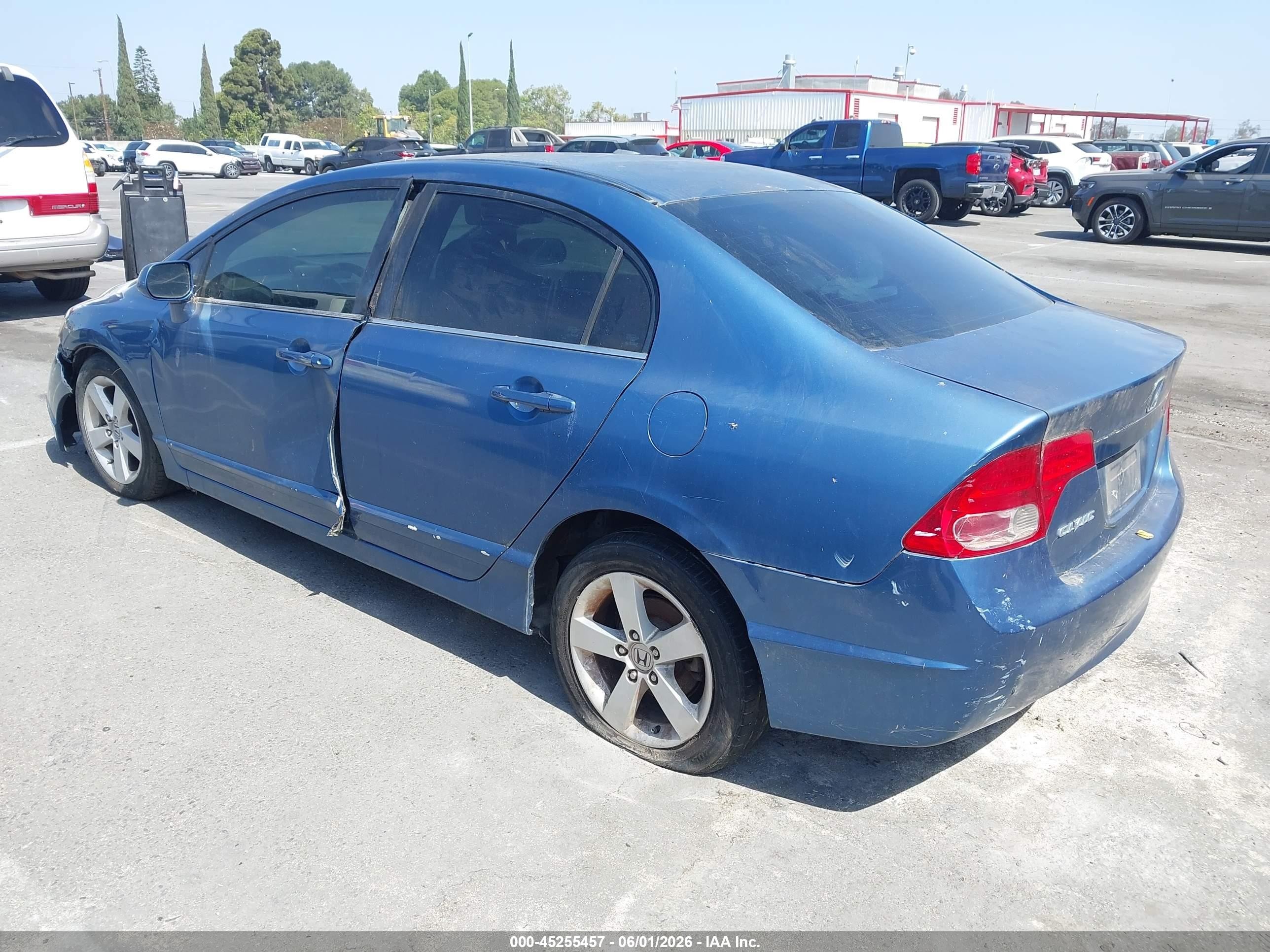 2007 Honda Civic Ex Blue vin: 1HGFA16887L012921