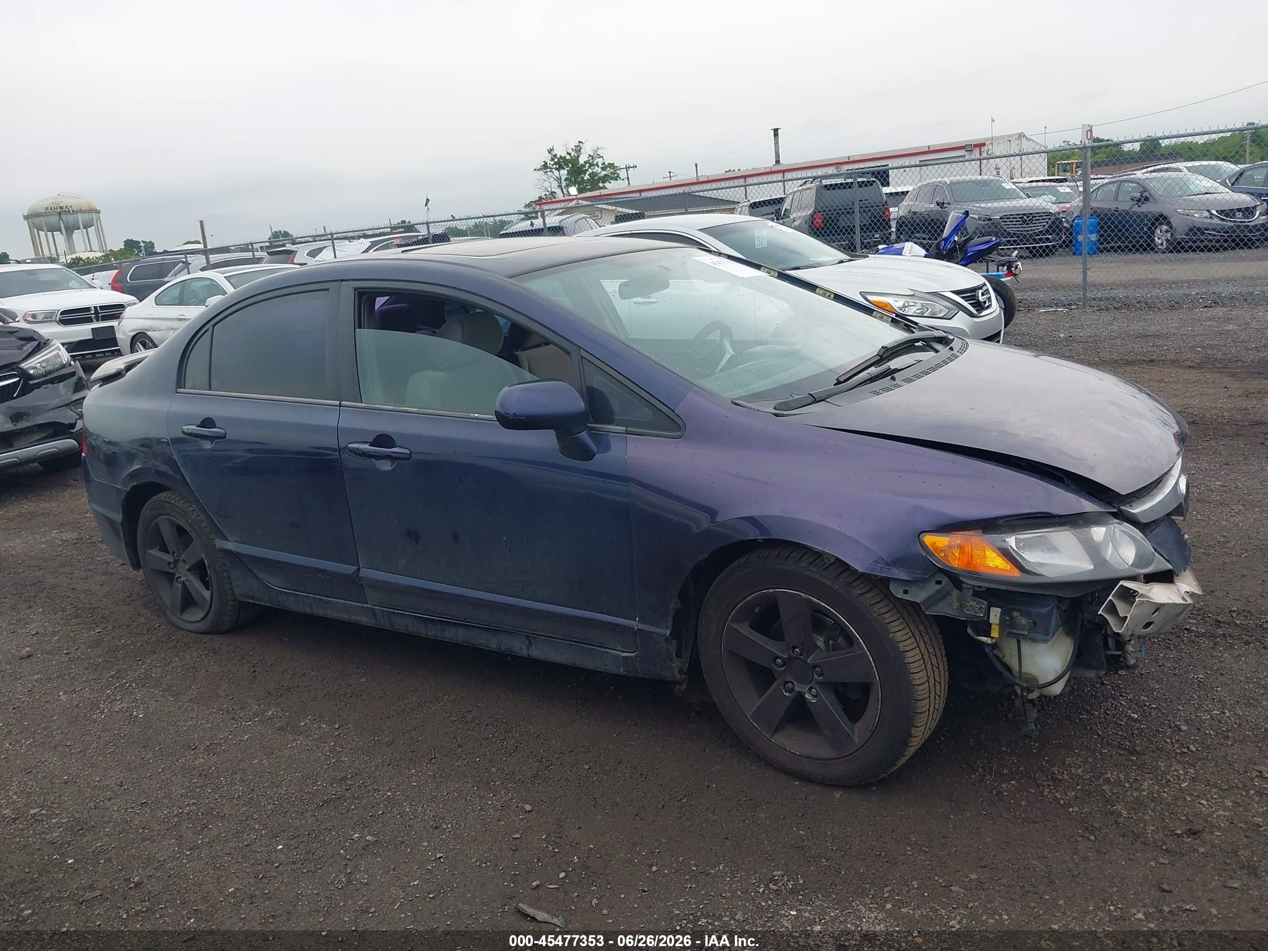 2007 Honda Civic Ex Blue vin: 1HGFA16887L049113