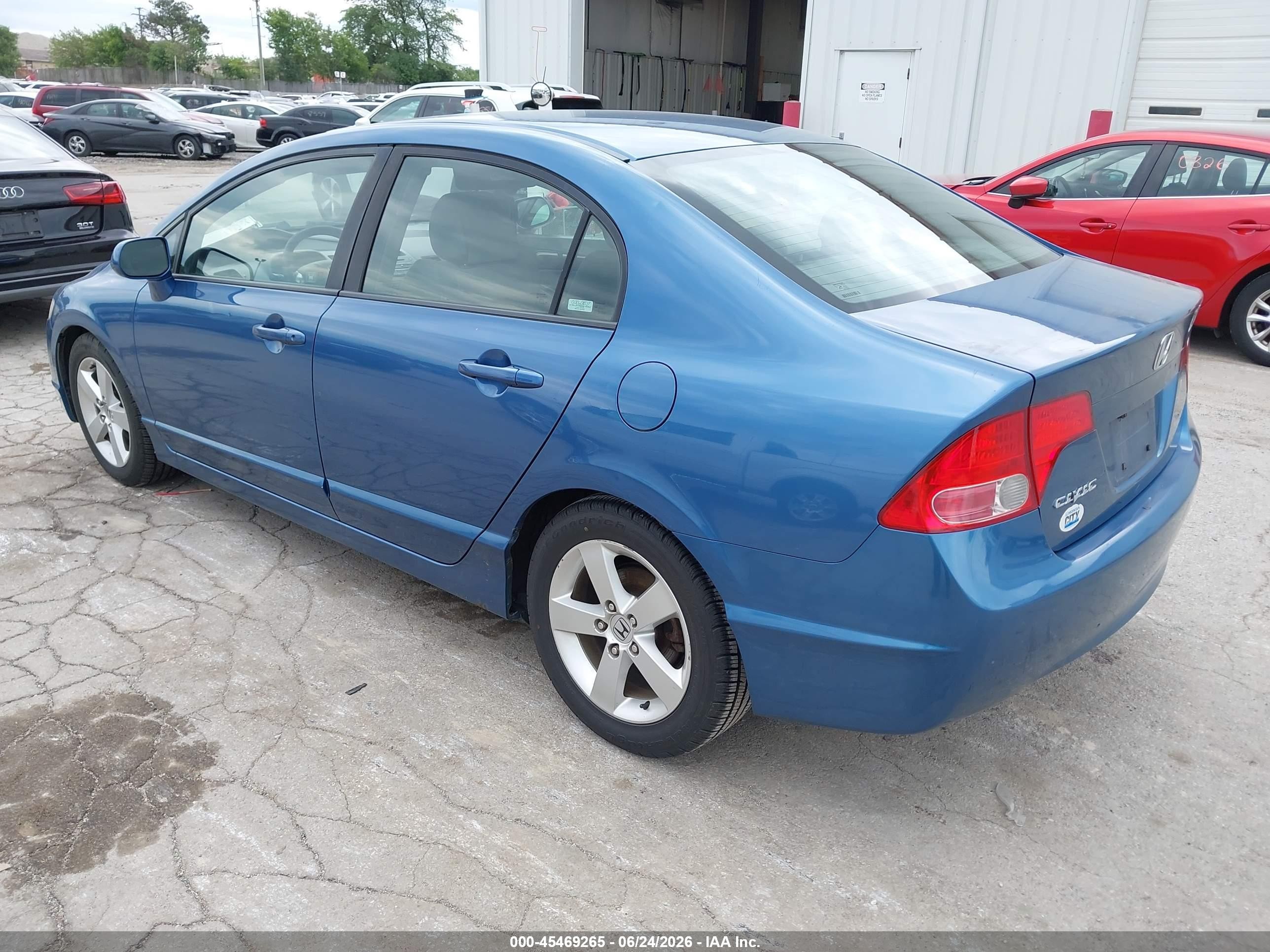 2007 Honda Civic Ex Blue vin: 1HGFA16887L067238