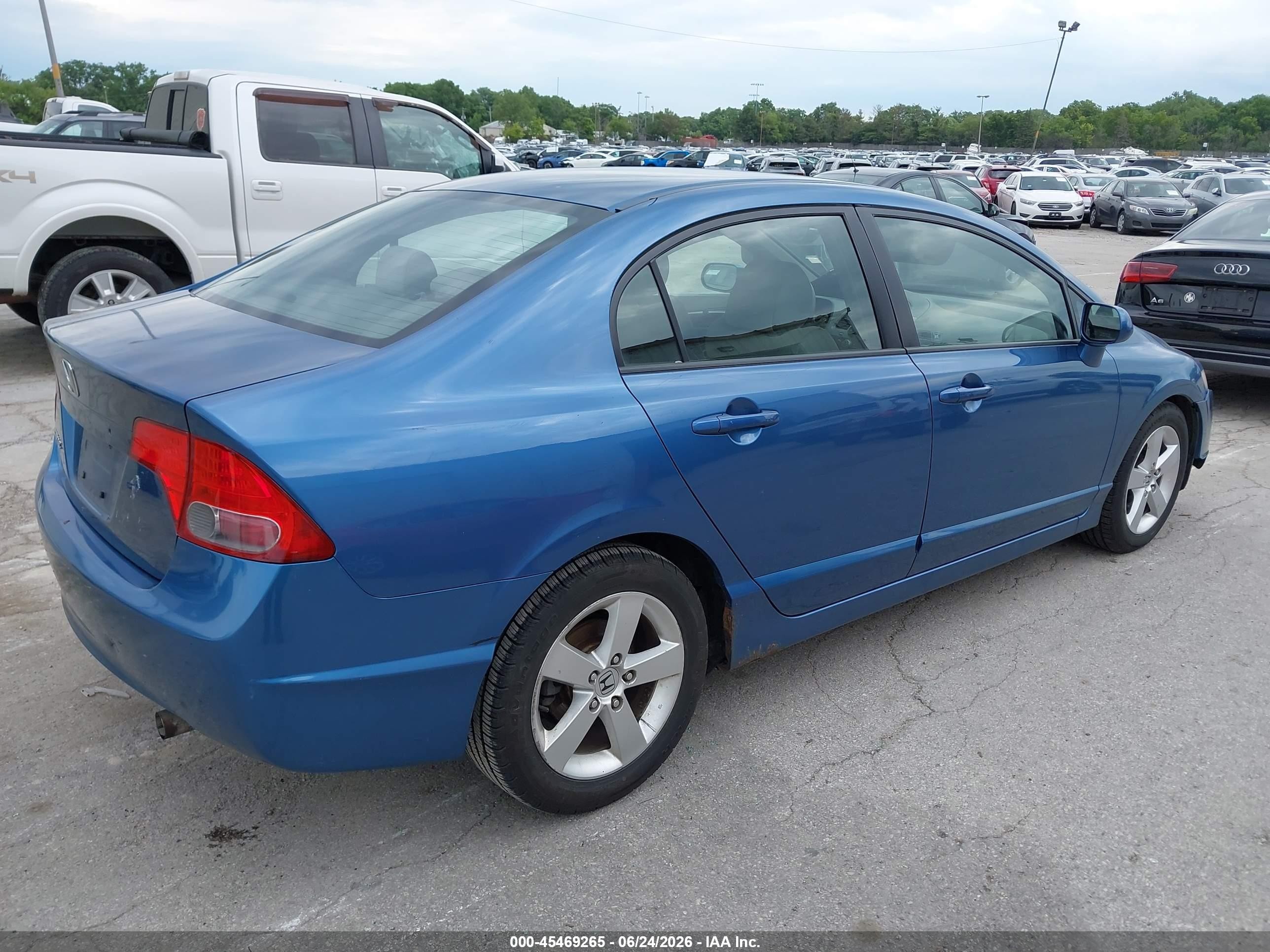 2007 Honda Civic Ex Blue vin: 1HGFA16887L067238