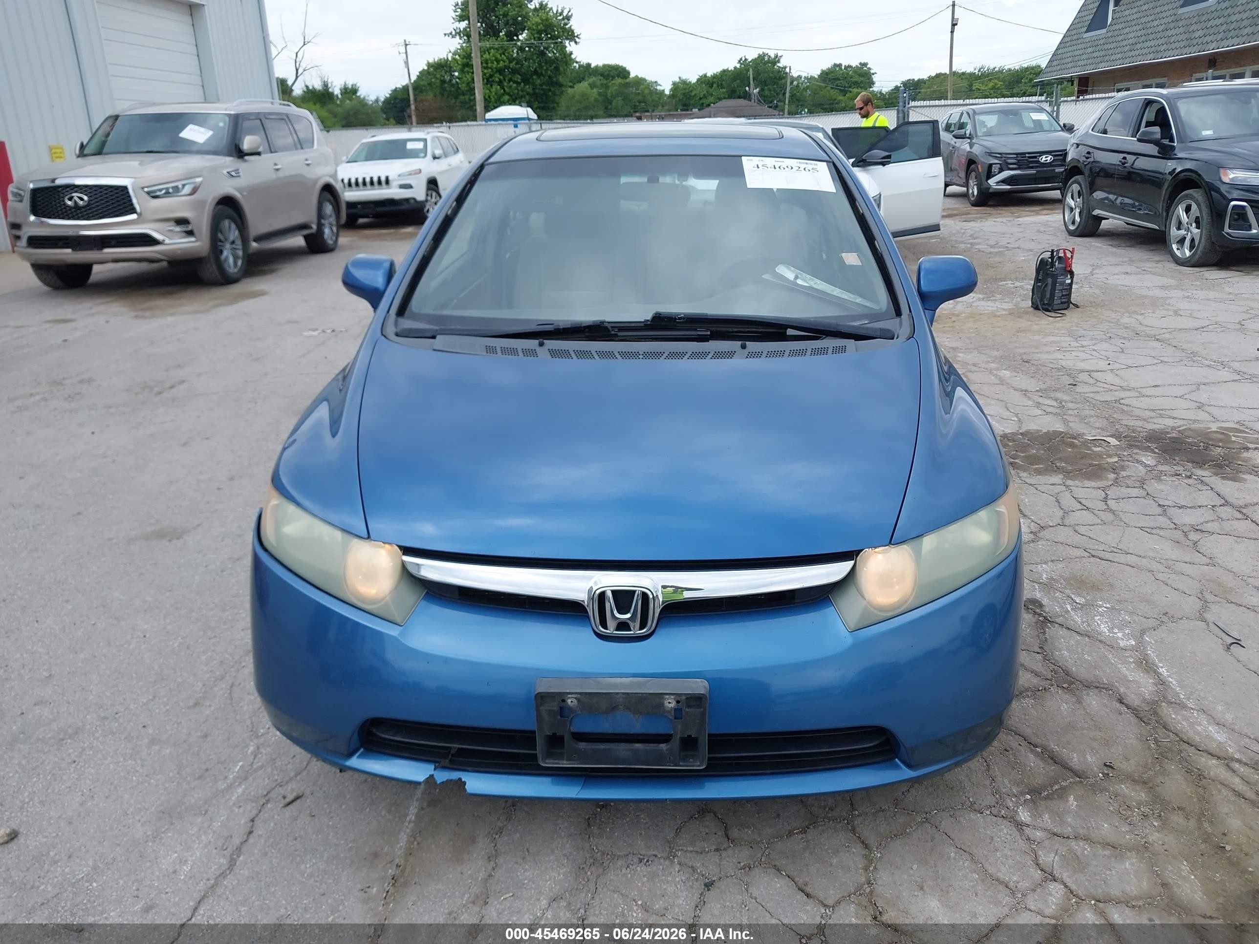 2007 Honda Civic Ex Blue vin: 1HGFA16887L067238