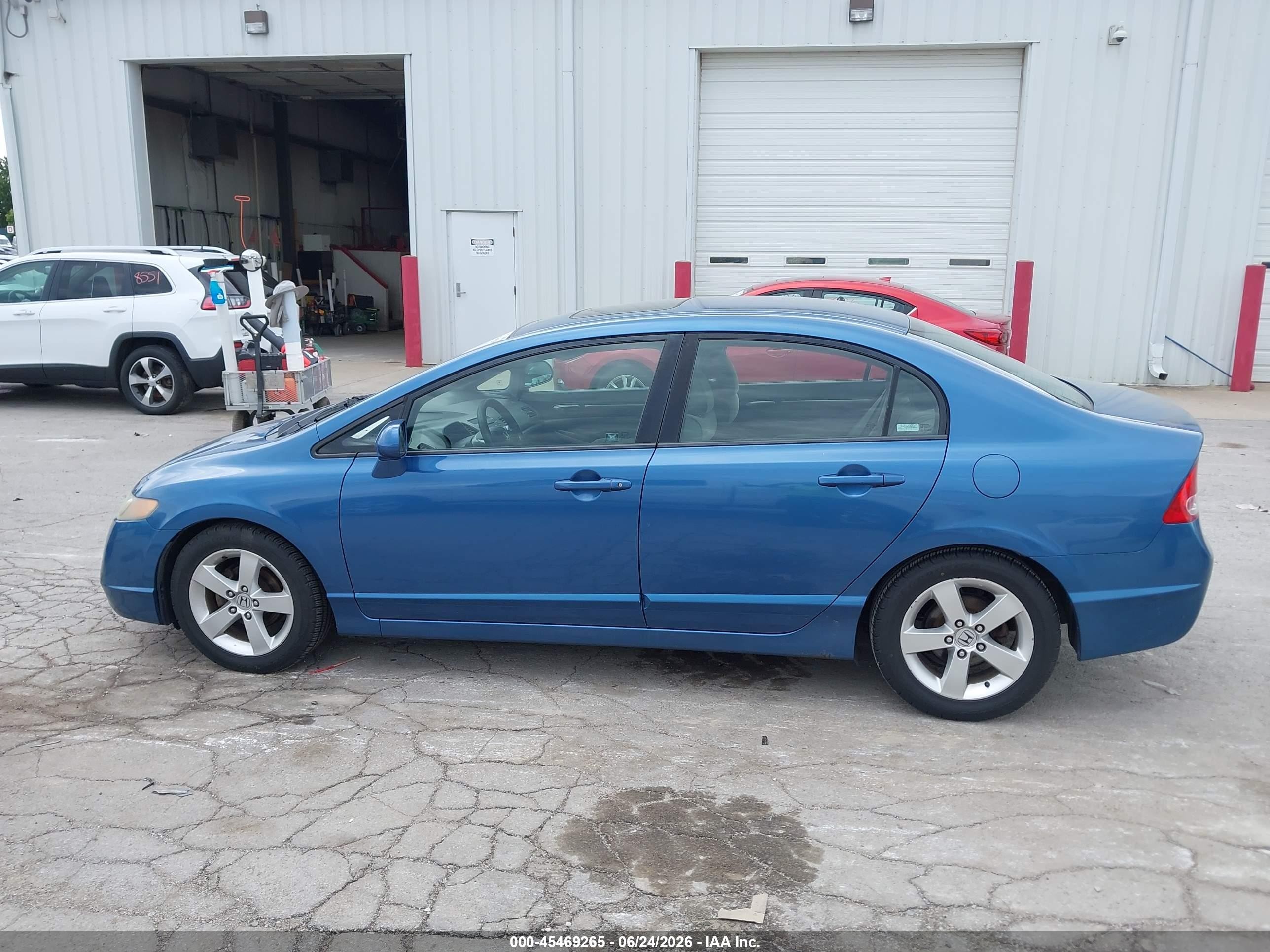 2007 Honda Civic Ex Blue vin: 1HGFA16887L067238