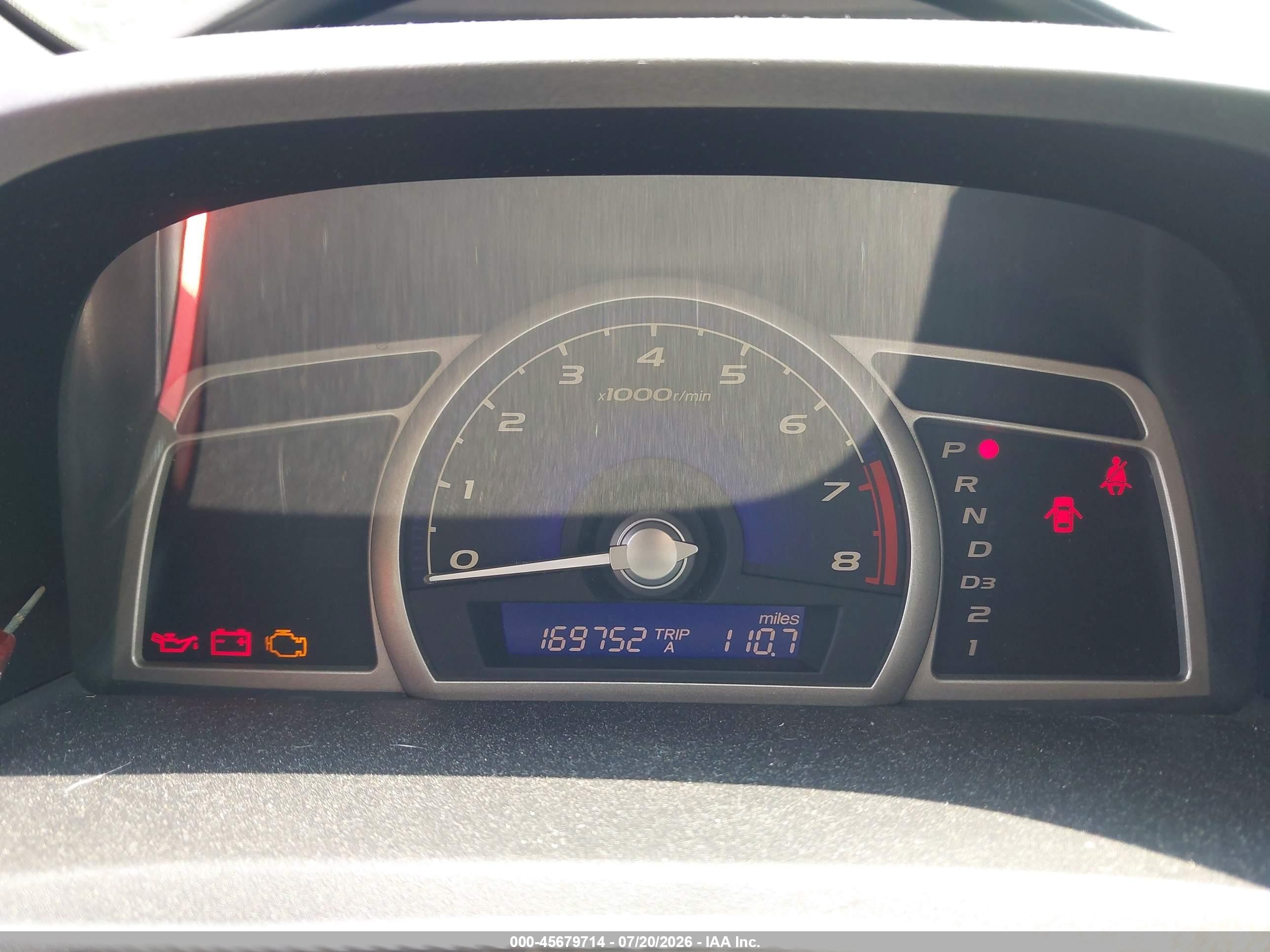 2007 Honda Civic Ex Blue vin: 1HGFA16887L085593