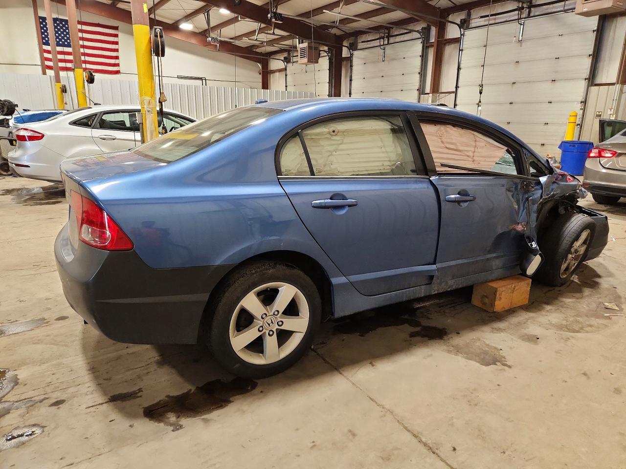 2007 Honda Civic Ex Синий vin: 1HGFA16887L142035