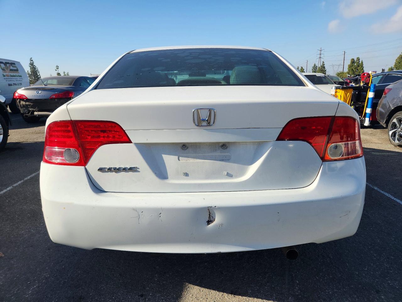 2008 Honda Civic Ex White vin: 1HGFA16888L003136