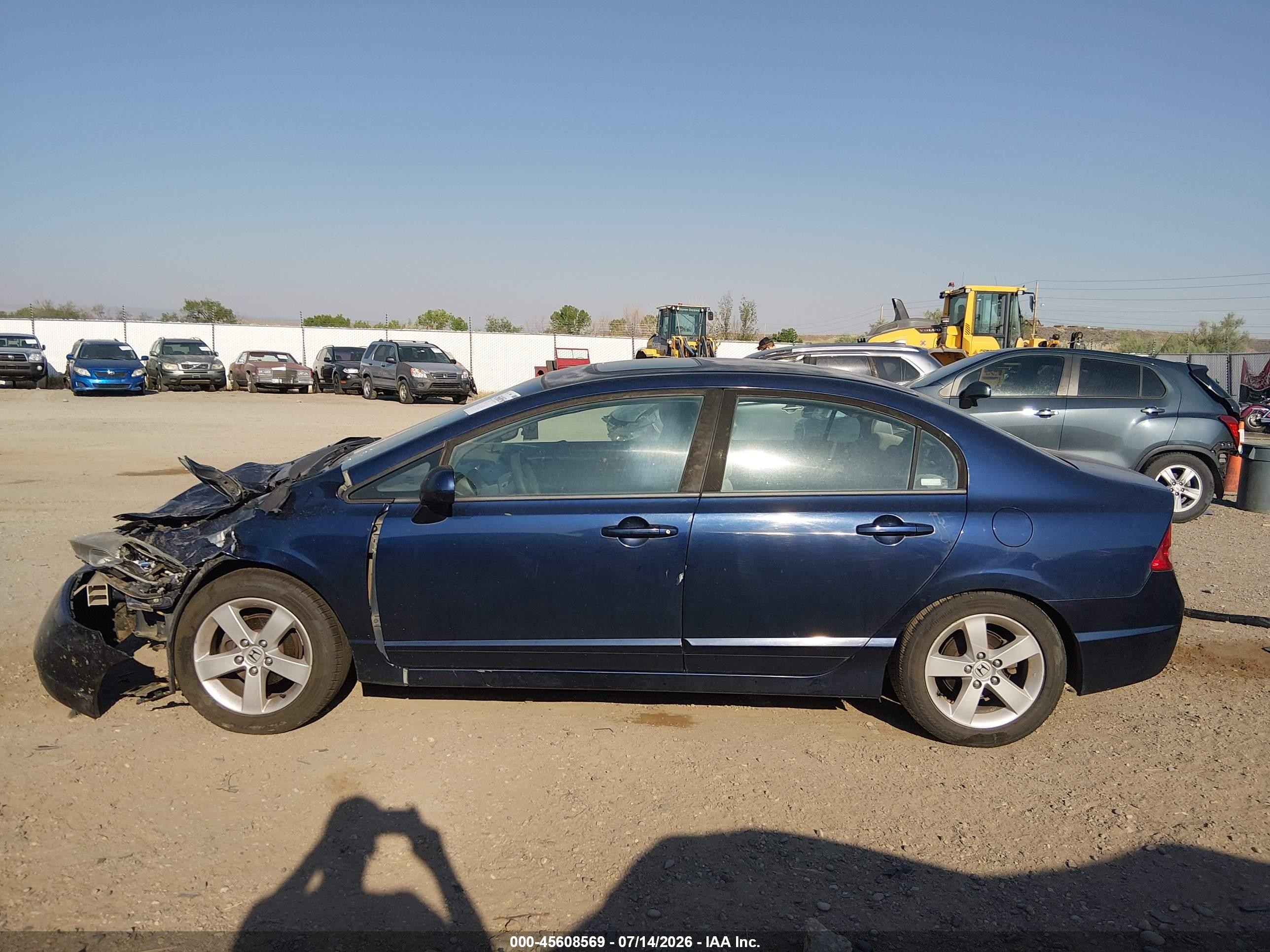 2008 Honda Civic Ex Blue vin: 1HGFA16888L014122