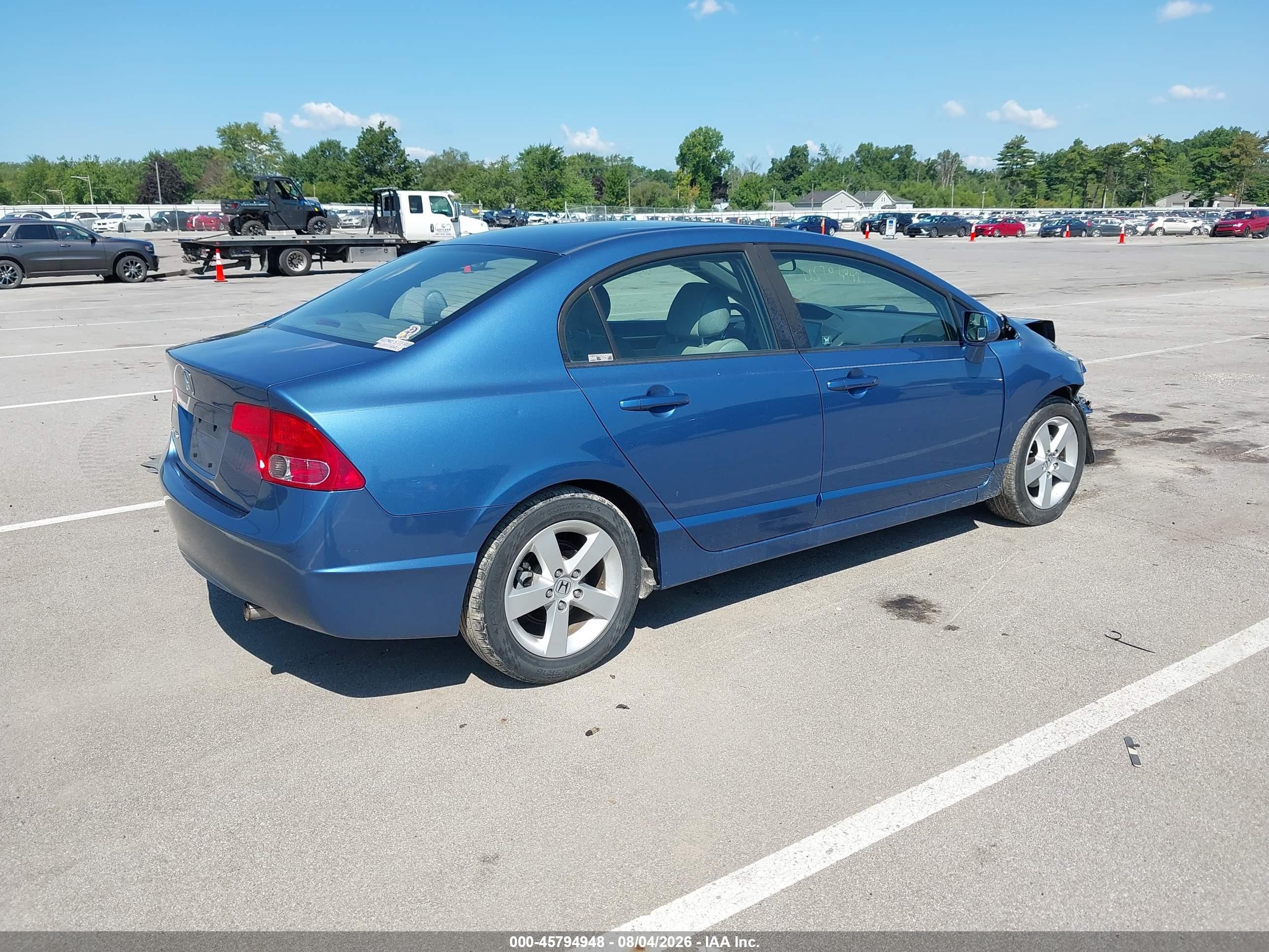 2008 Honda Civic Ex Blue vin: 1HGFA16888L015206