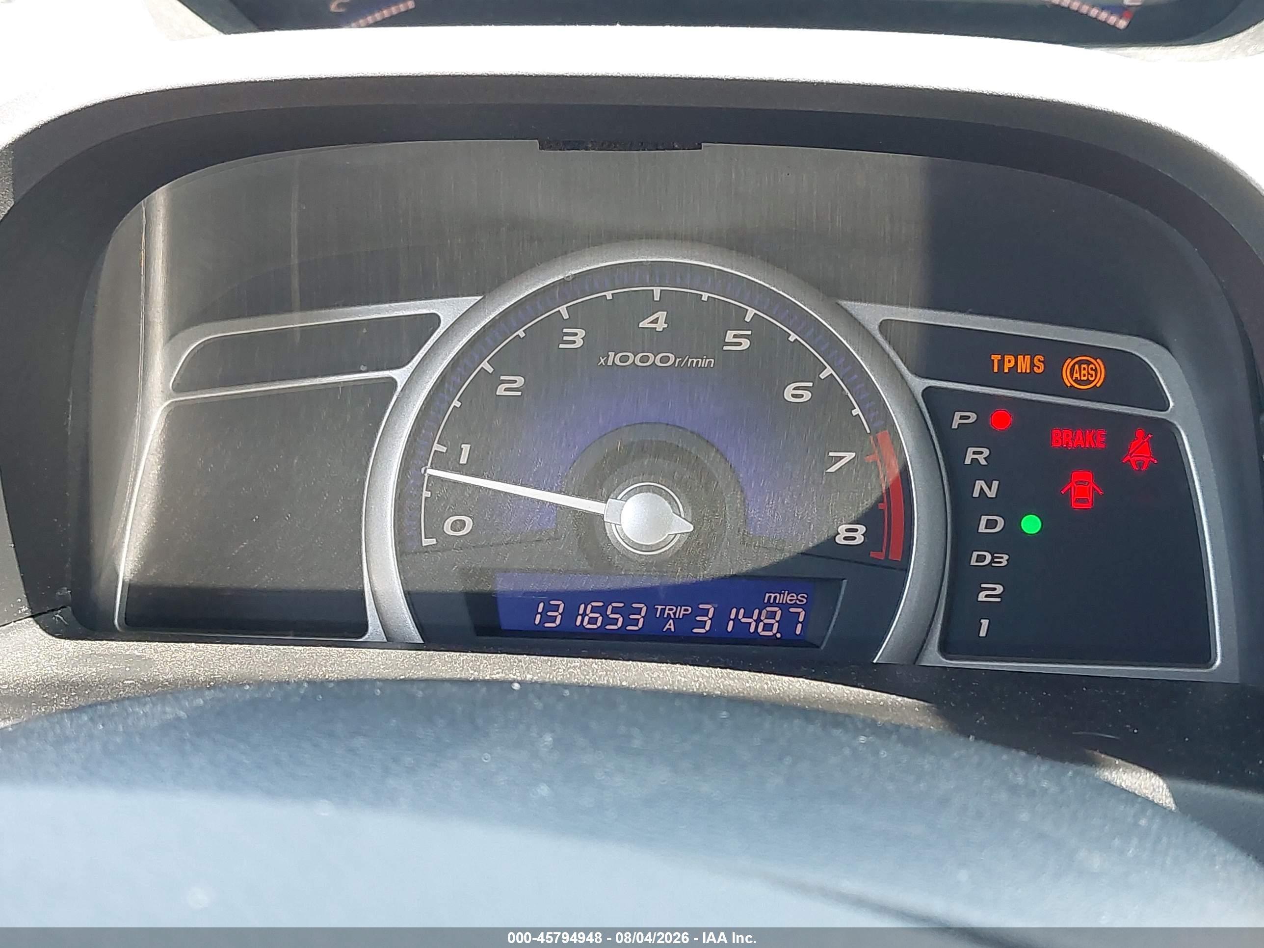 2008 Honda Civic Ex Blue vin: 1HGFA16888L015206