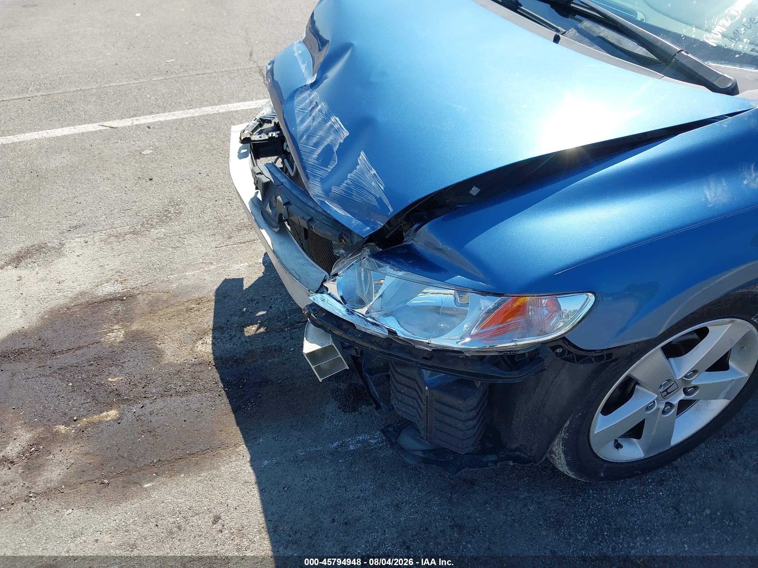 2008 Honda Civic Ex Blue vin: 1HGFA16888L015206