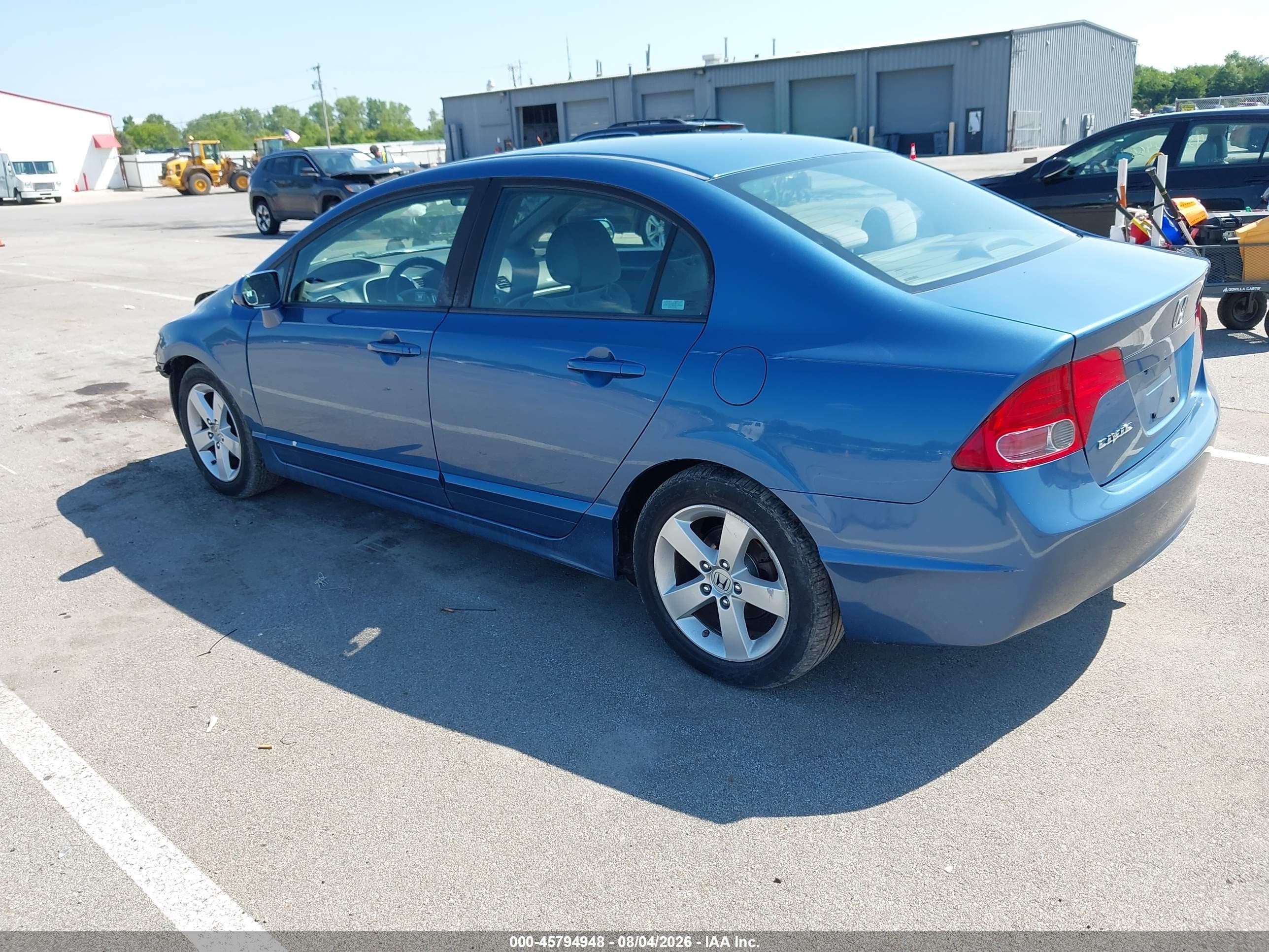 2008 Honda Civic Ex Blue vin: 1HGFA16888L015206