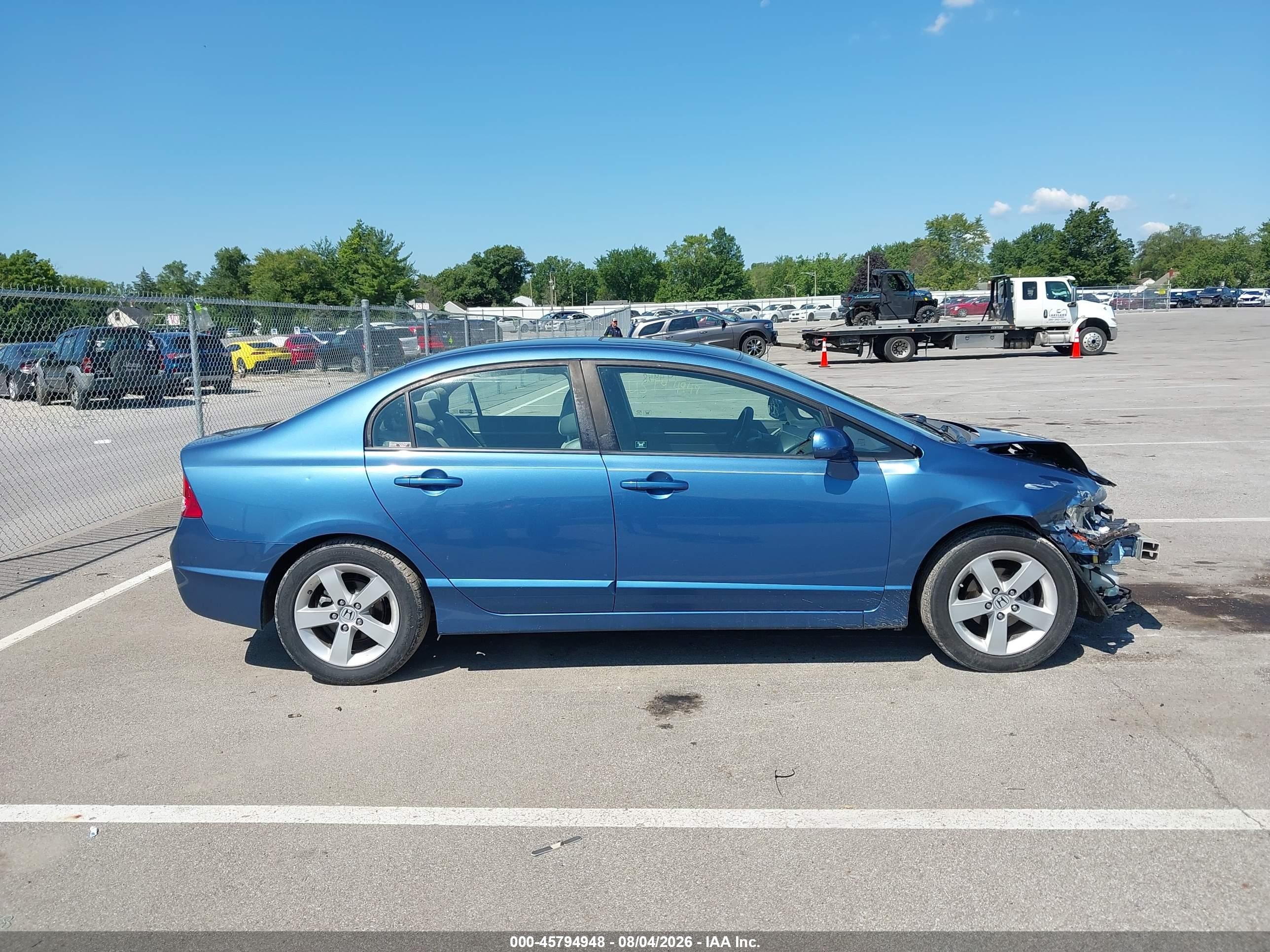 2008 Honda Civic Ex Blue vin: 1HGFA16888L015206