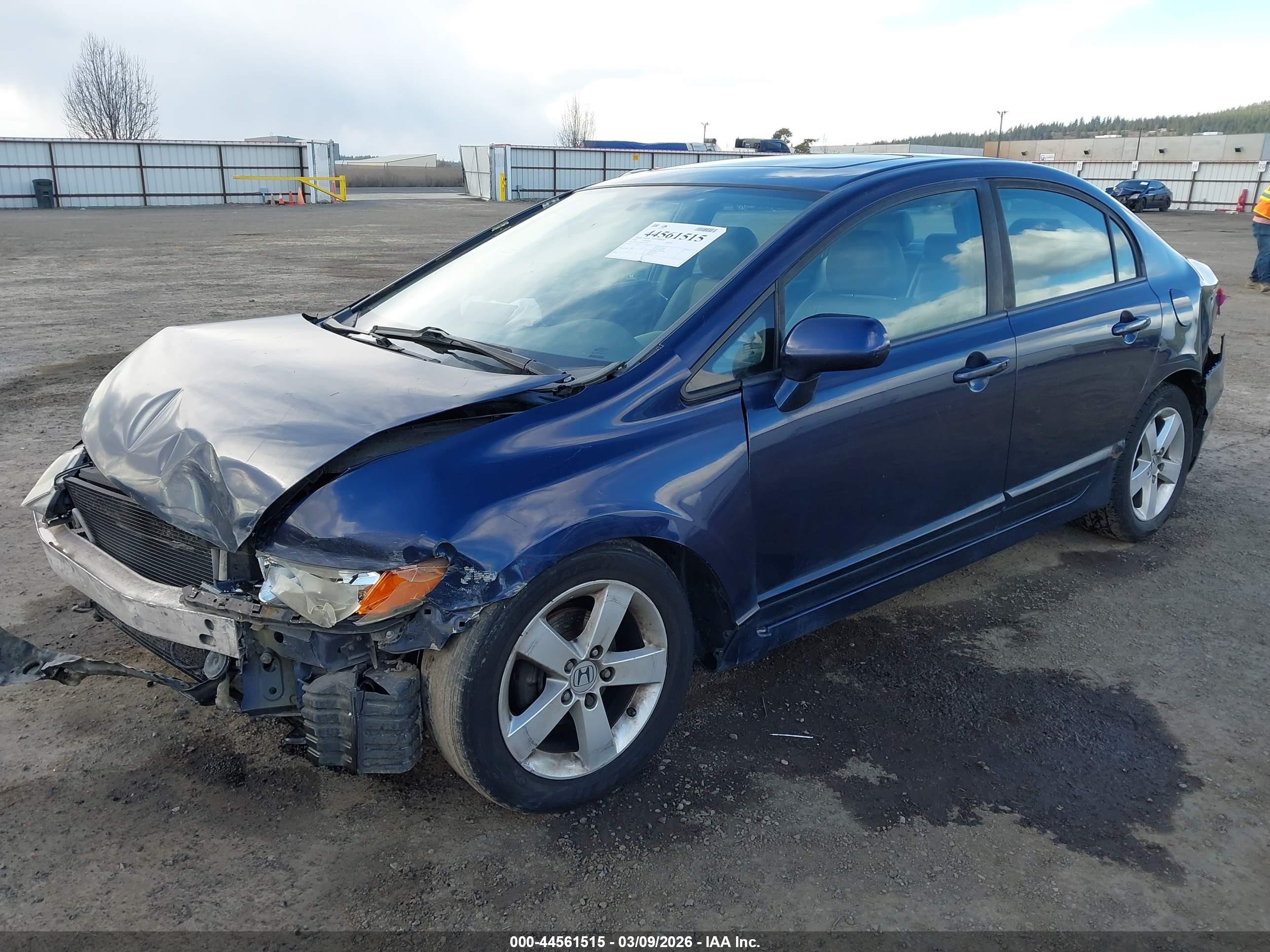 2008 Honda Civic Ex Blue vin: 1HGFA16888L022821