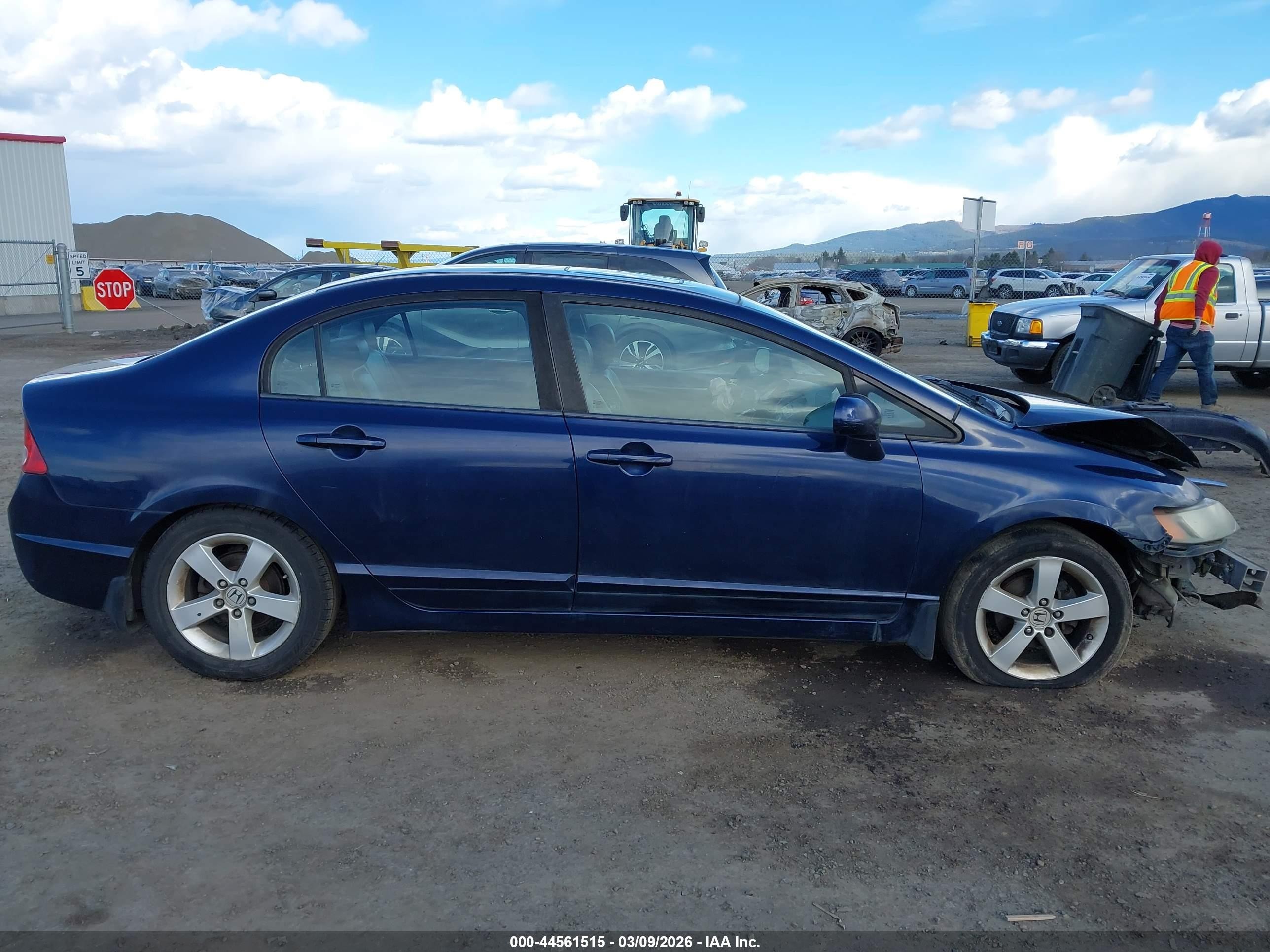2008 Honda Civic Ex Blue vin: 1HGFA16888L022821