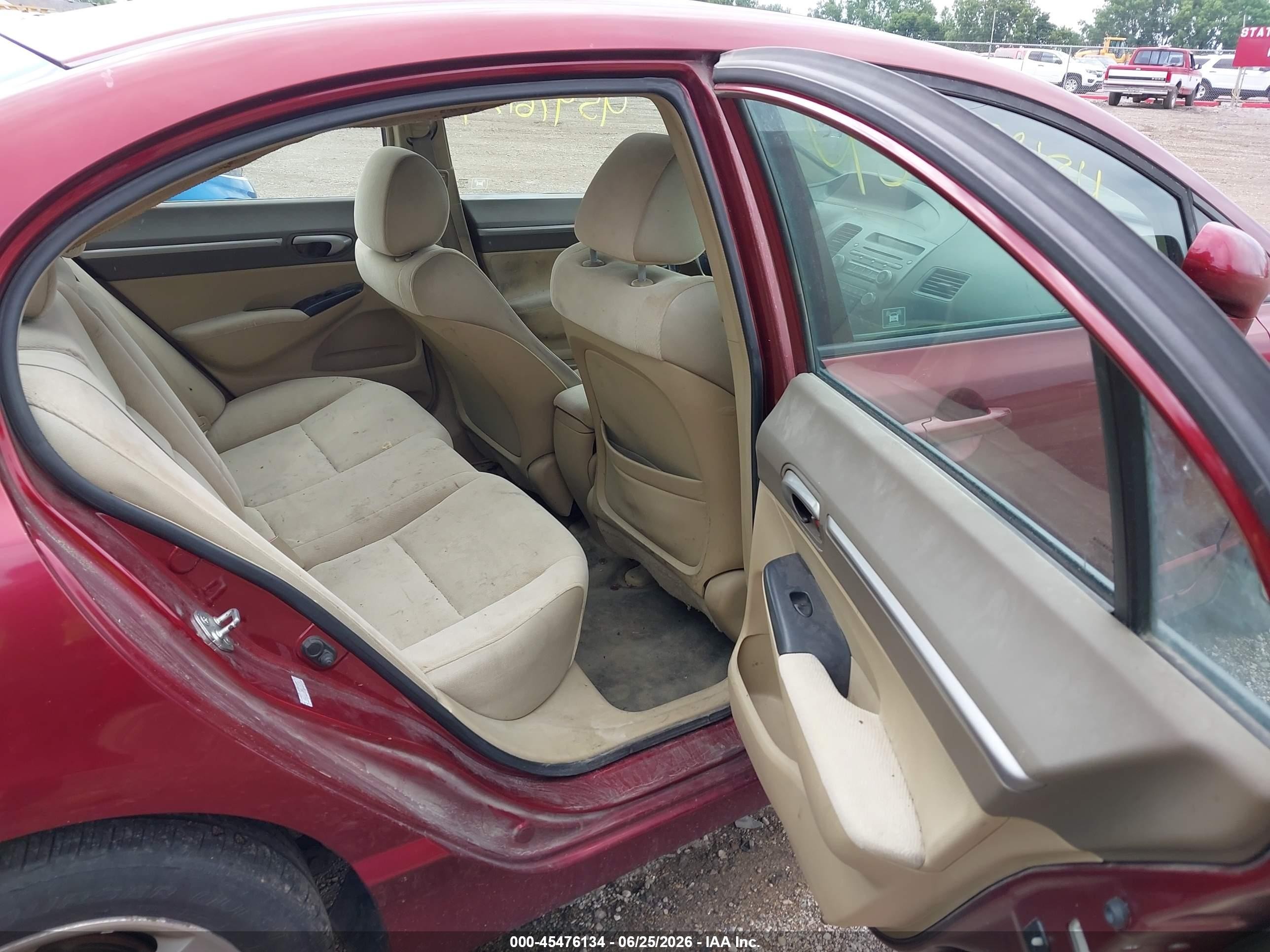 2008 Honda Civic Ex Красный vin: 1HGFA16888L046553