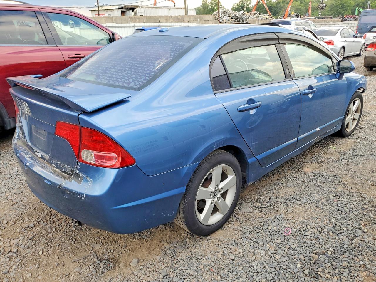 2008 Honda Civic Ex Blue vin: 1HGFA16888L047976