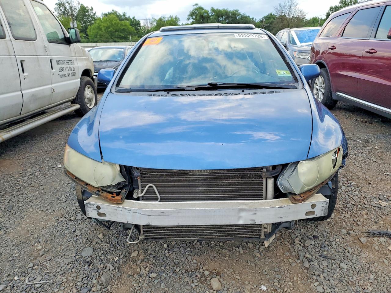 2008 Honda Civic Ex Blue vin: 1HGFA16888L047976