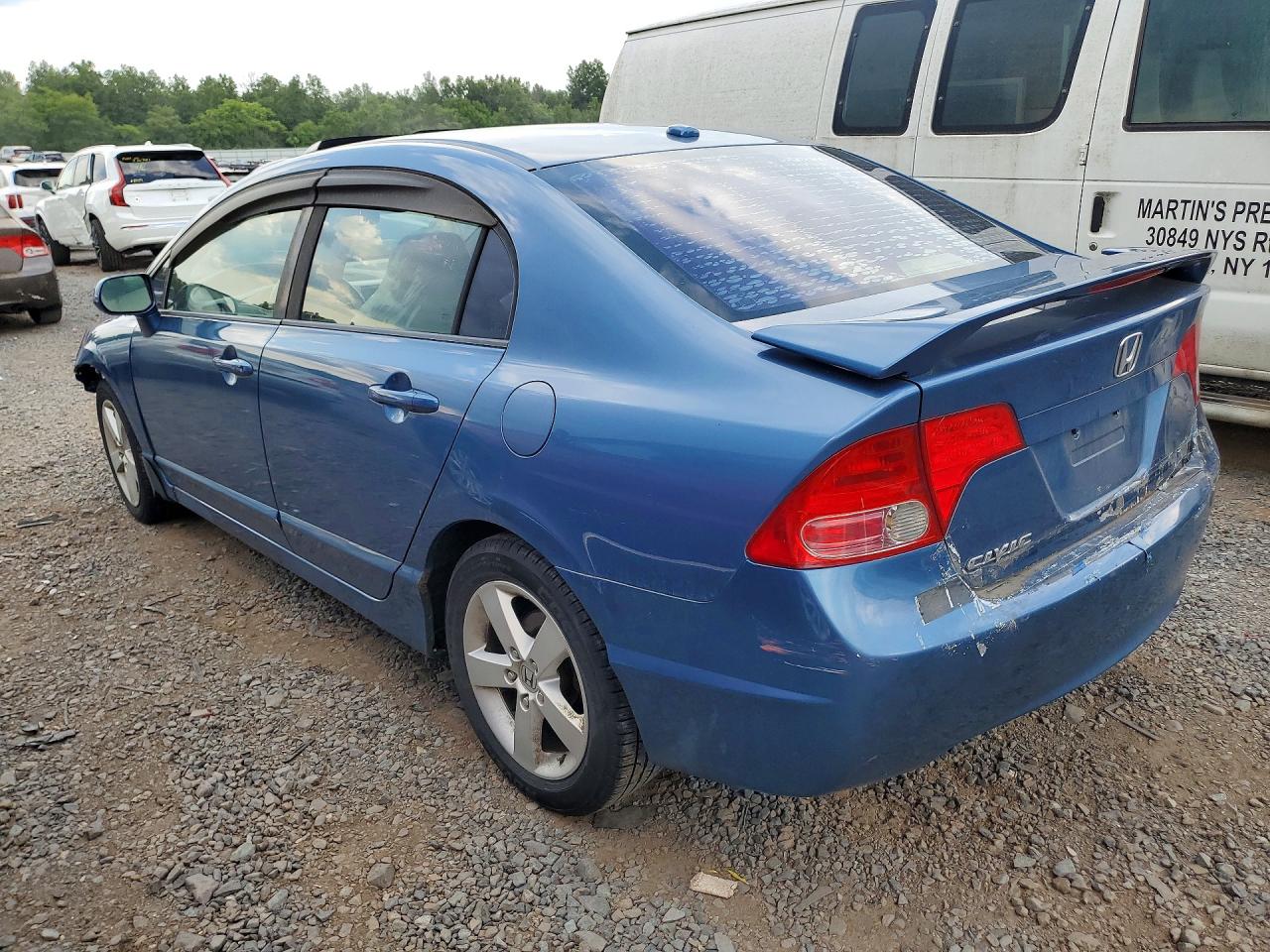 2008 Honda Civic Ex Blue vin: 1HGFA16888L047976