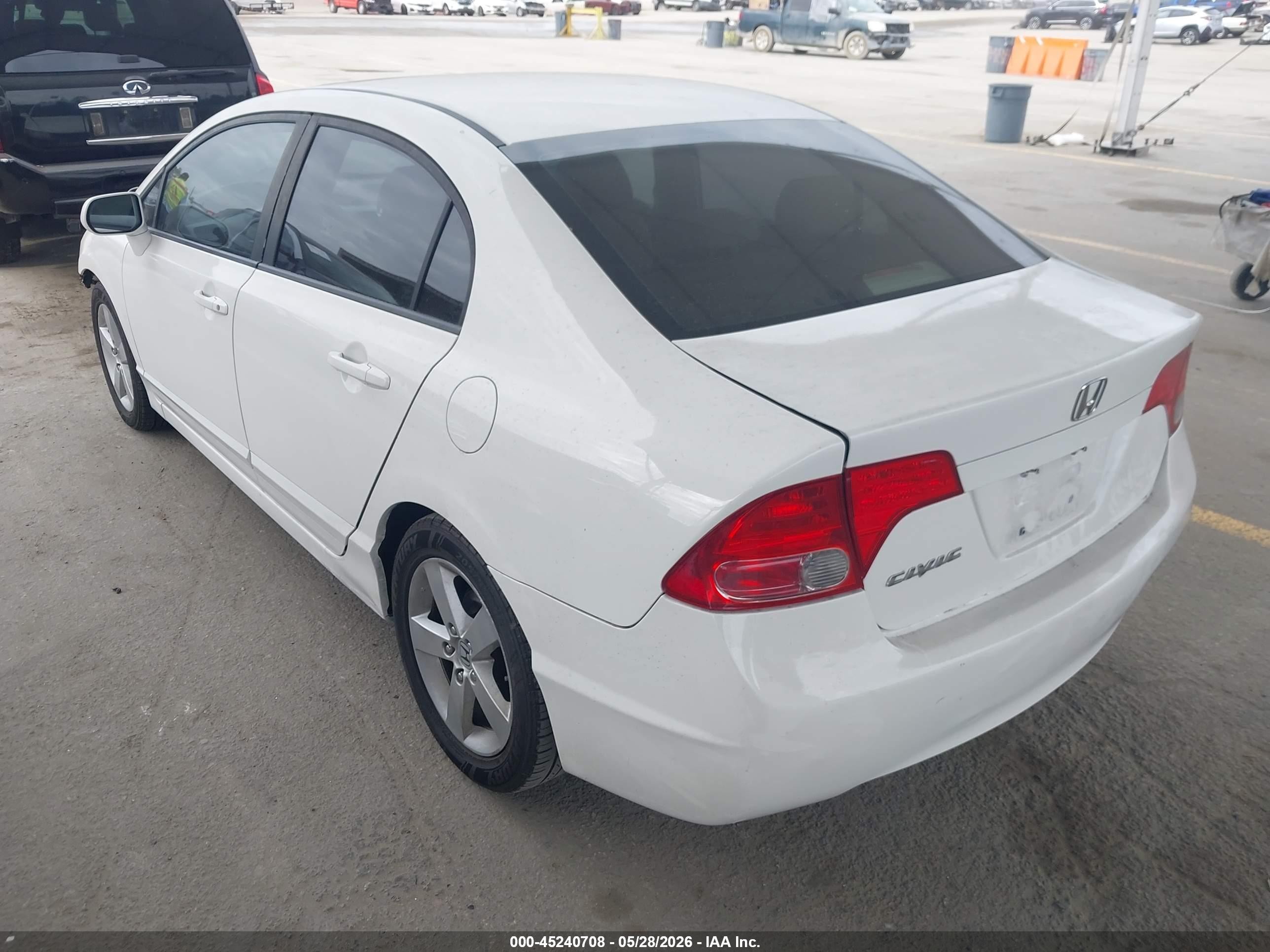 2008 Honda Civic Ex White vin: 1HGFA16888L086308