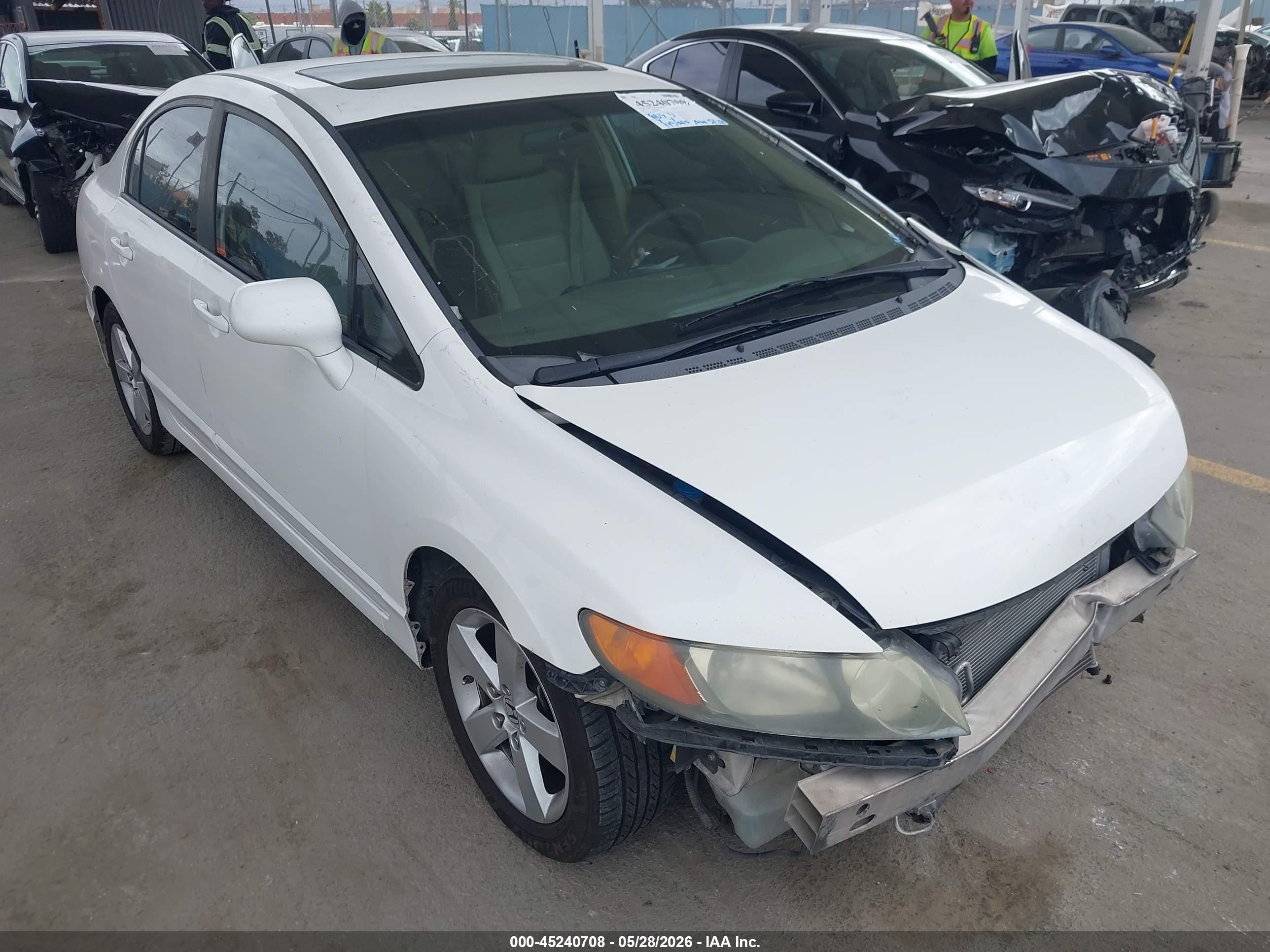 2008 Honda Civic Ex White vin: 1HGFA16888L086308