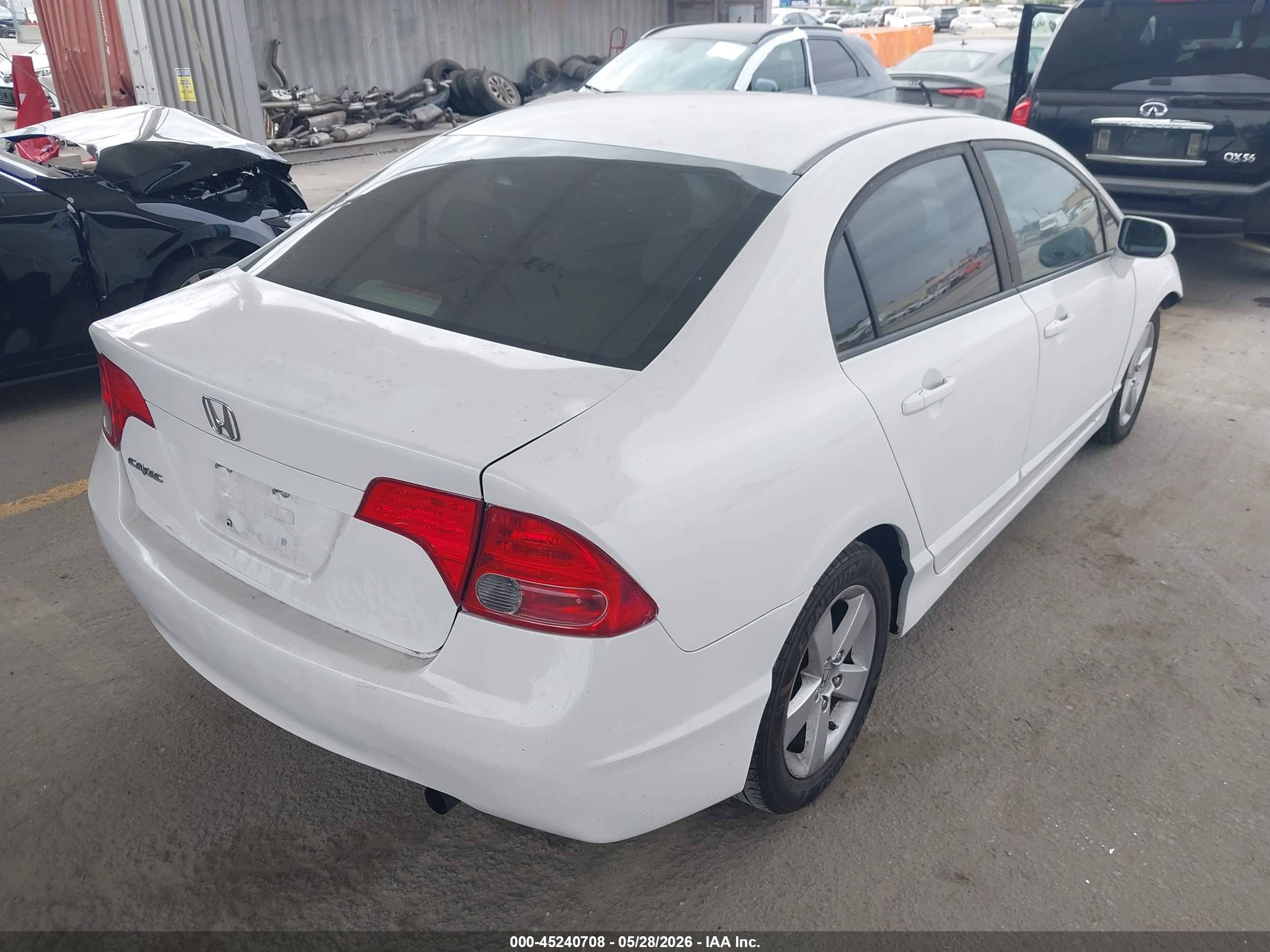 2008 Honda Civic Ex White vin: 1HGFA16888L086308