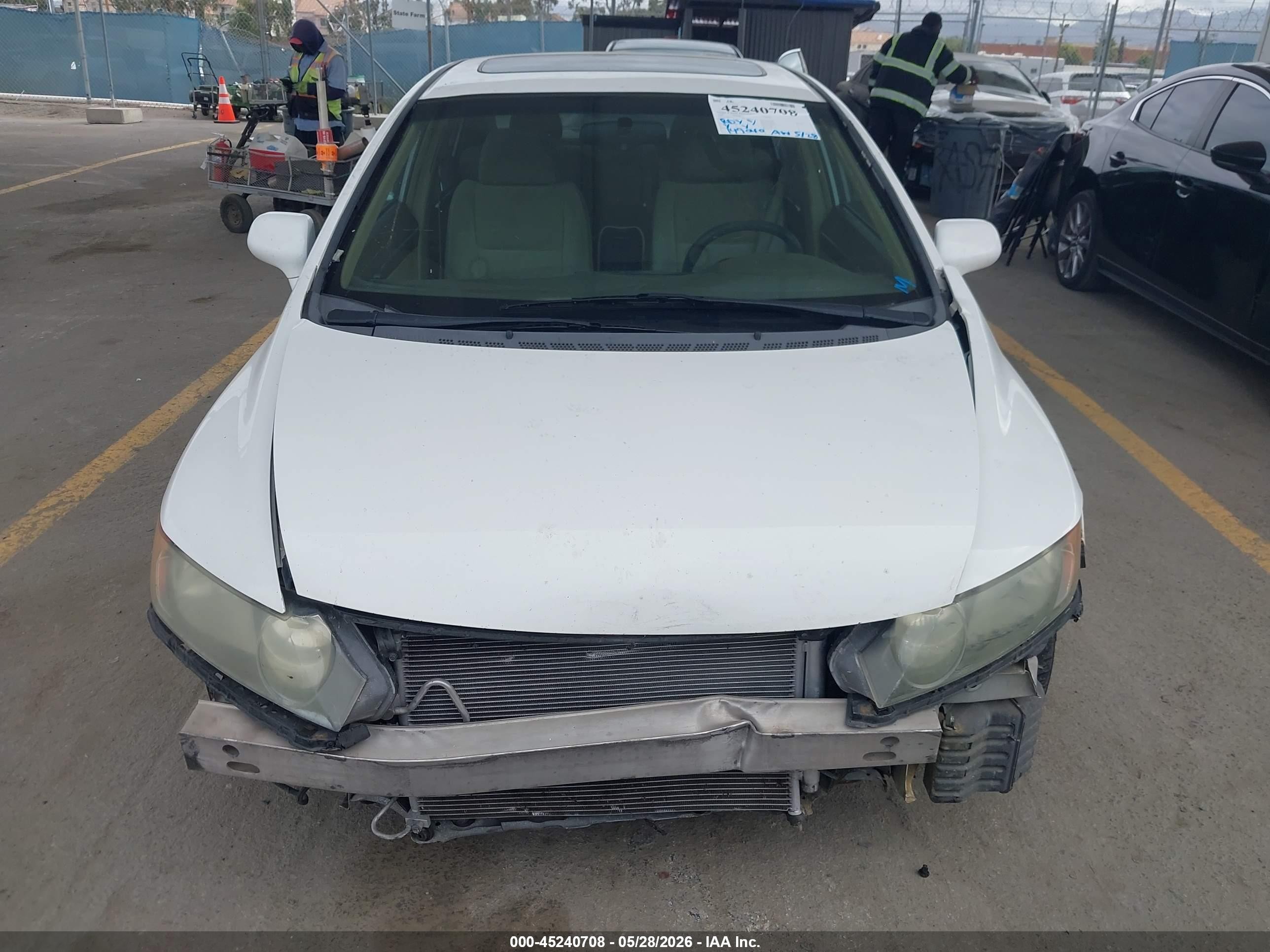 2008 Honda Civic Ex White vin: 1HGFA16888L086308