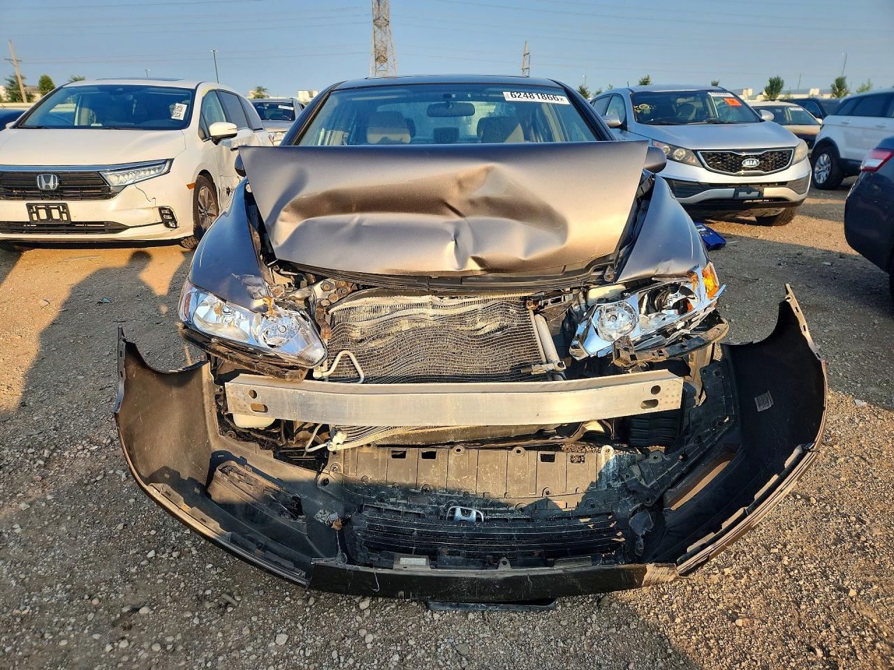 2009 Honda Civic Ex Gray vin: 1HGFA16889L006104