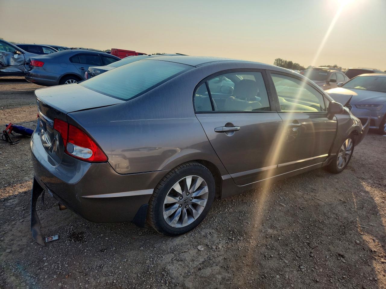 2009 Honda Civic Ex Gray vin: 1HGFA16889L006104