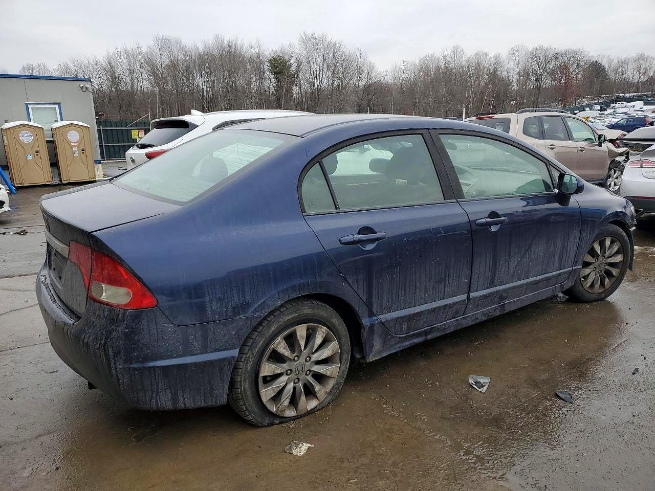 2009 Honda Civic Ex Синий vin: 1HGFA16889L026109