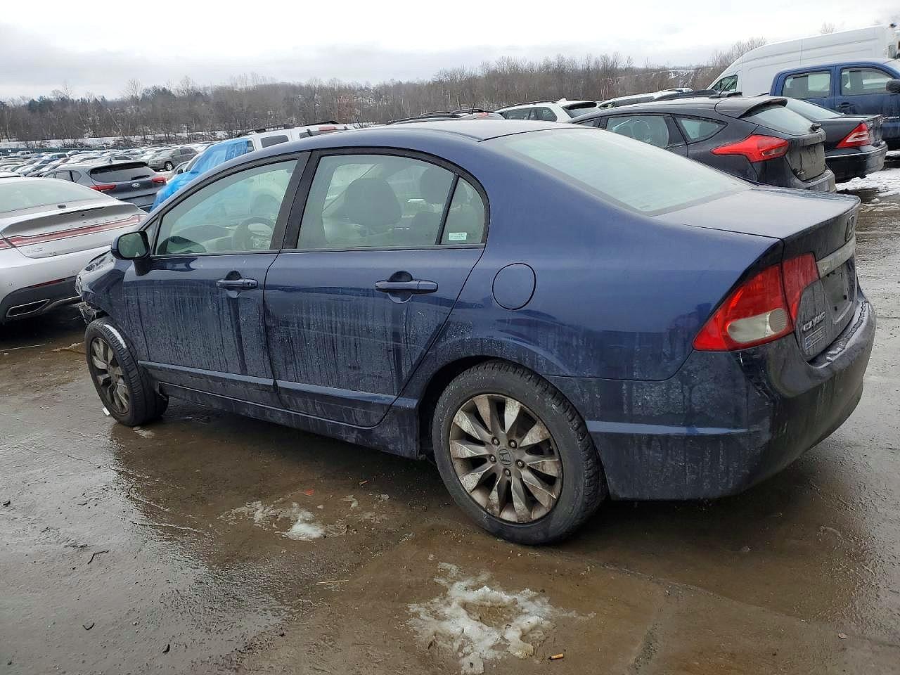 2009 Honda Civic Ex Синий vin: 1HGFA16889L026109
