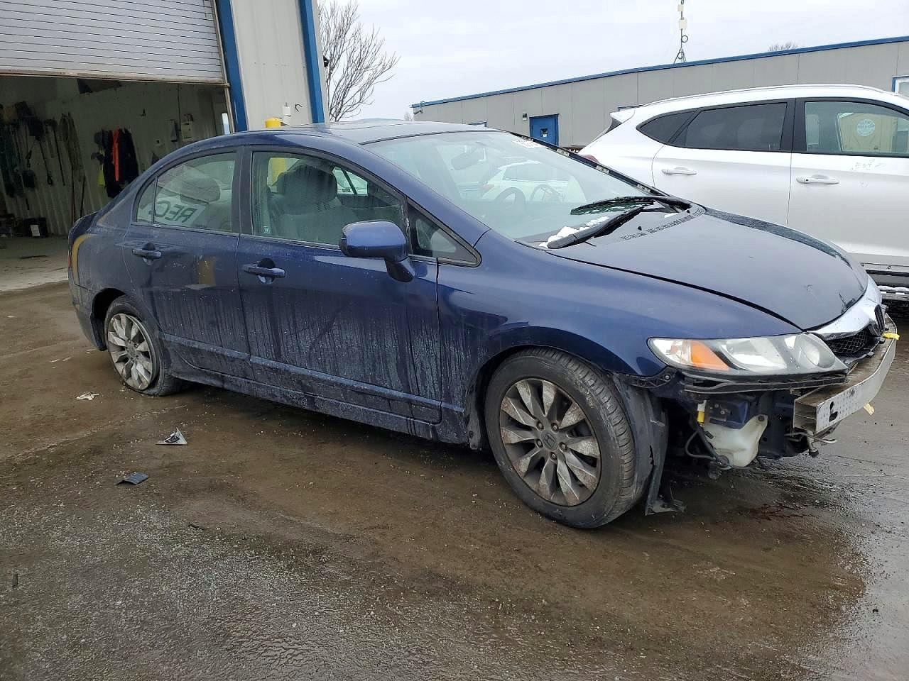 2009 Honda Civic Ex Синий vin: 1HGFA16889L026109