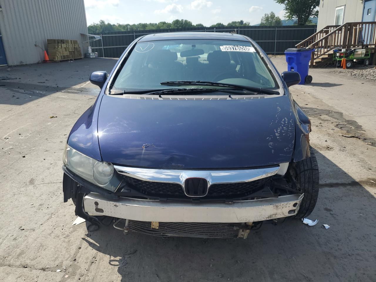 2009 Honda Civic Ex Синий vin: 1HGFA16889L026109 Damage: Front Bumper Reinforcement, Bent, 1 To 2 Inches