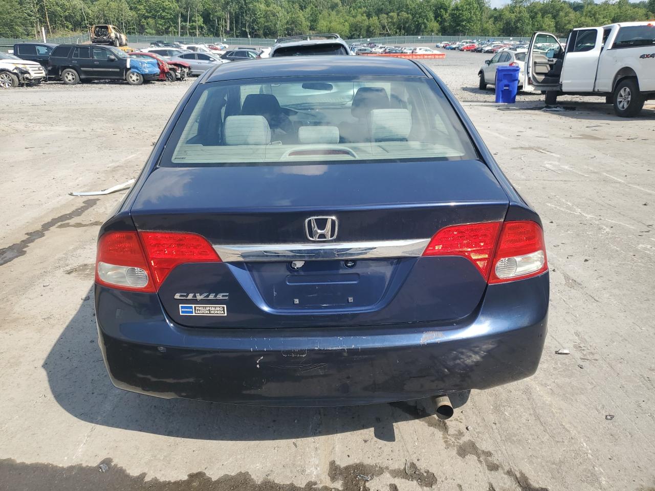 2009 Honda Civic Ex Синий vin: 1HGFA16889L026109 Damage: Rear Bumper, Heavy Scratch, 1 To 2 Inches