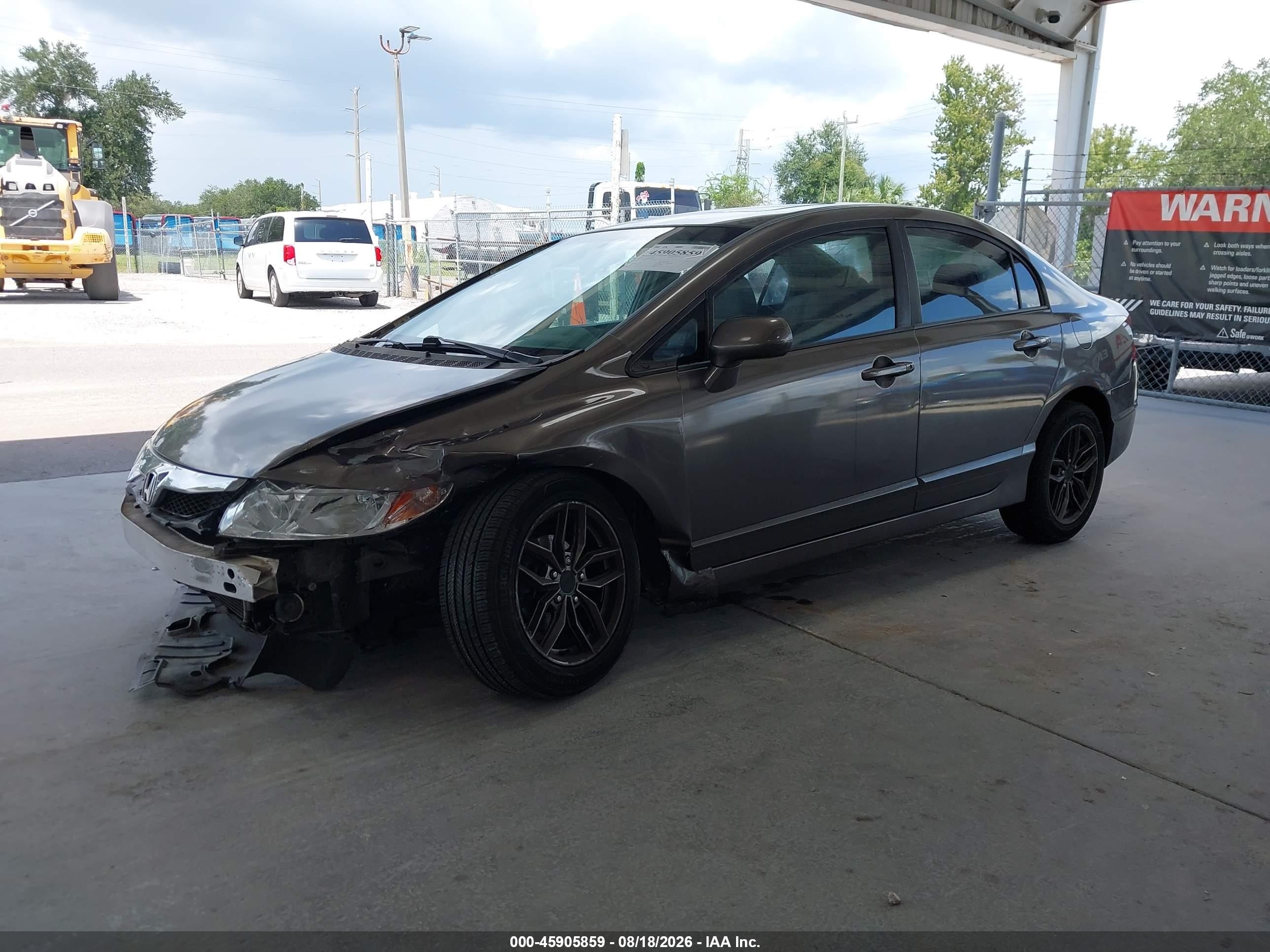 2009 Honda Civic Ex Gray vin: 1HGFA16889L026465