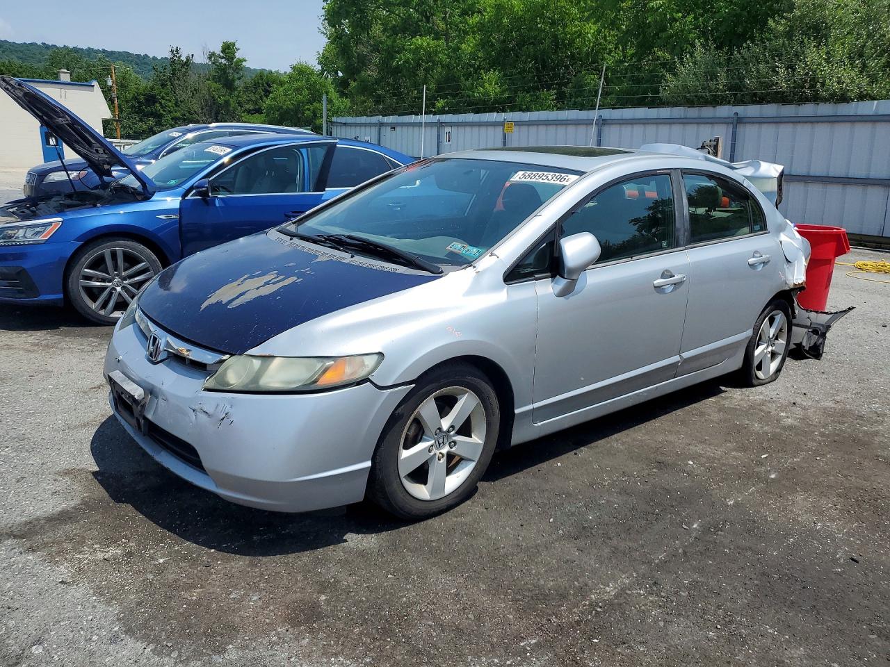 2006 Honda Civic Ex Silver vin: 1HGFA16896L004986
