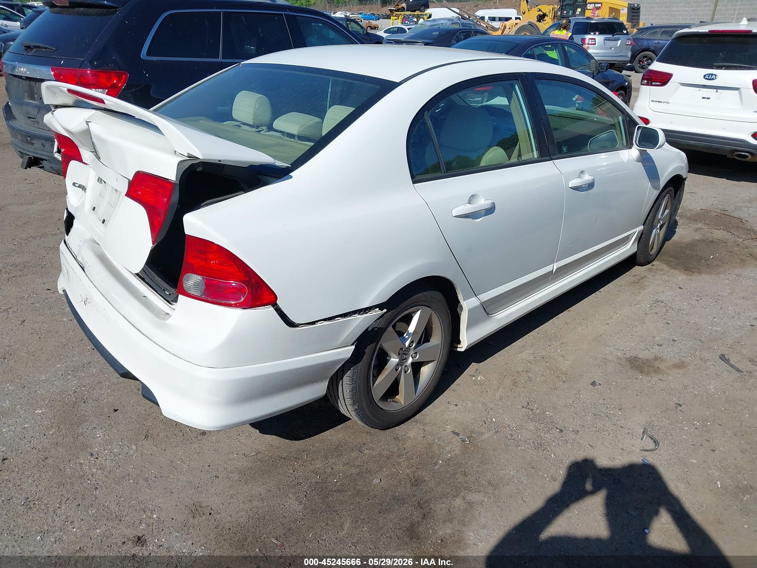 2006 Honda Civic Ex White vin: 1HGFA16896L039964