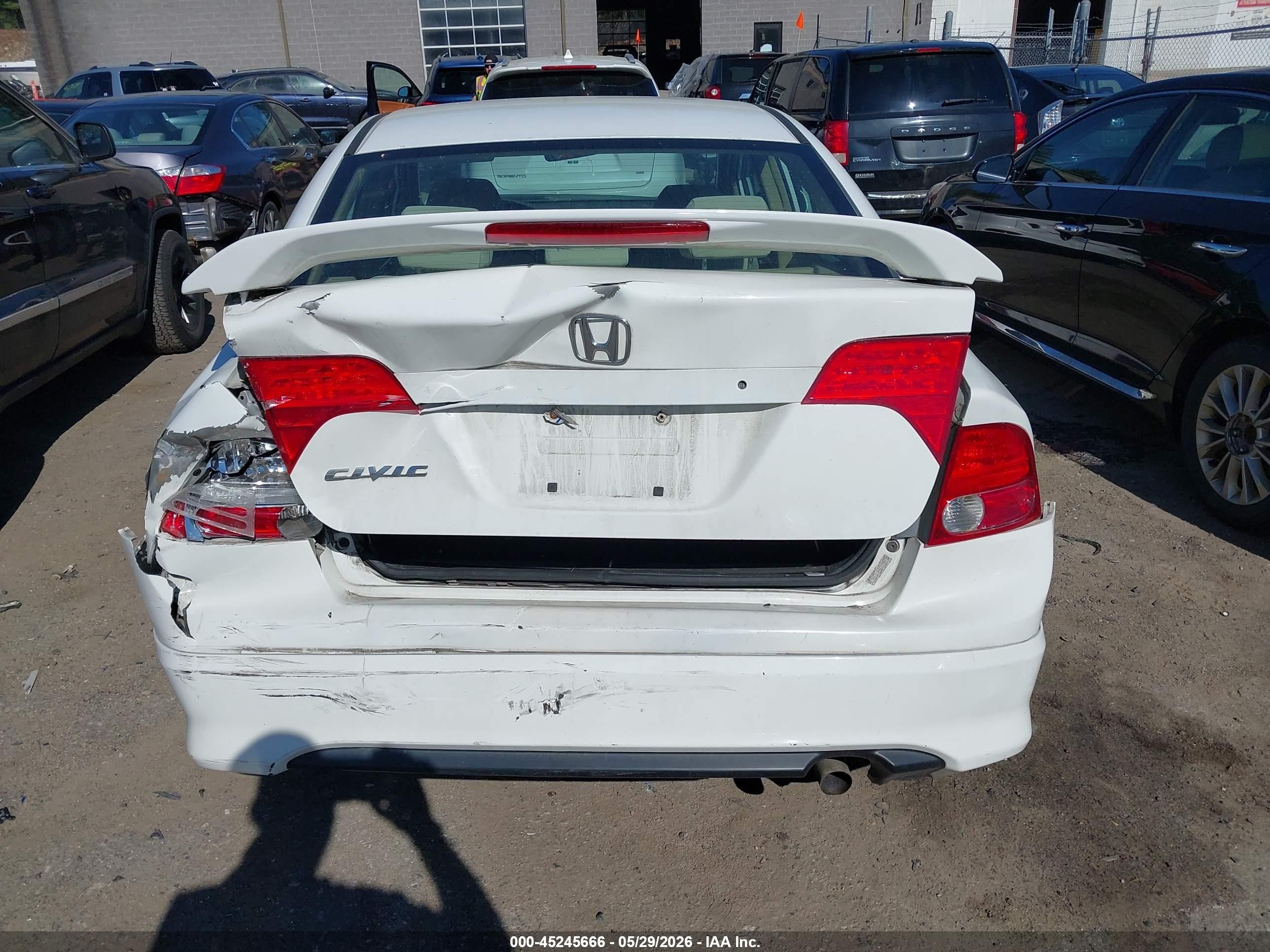 2006 Honda Civic Ex White vin: 1HGFA16896L039964