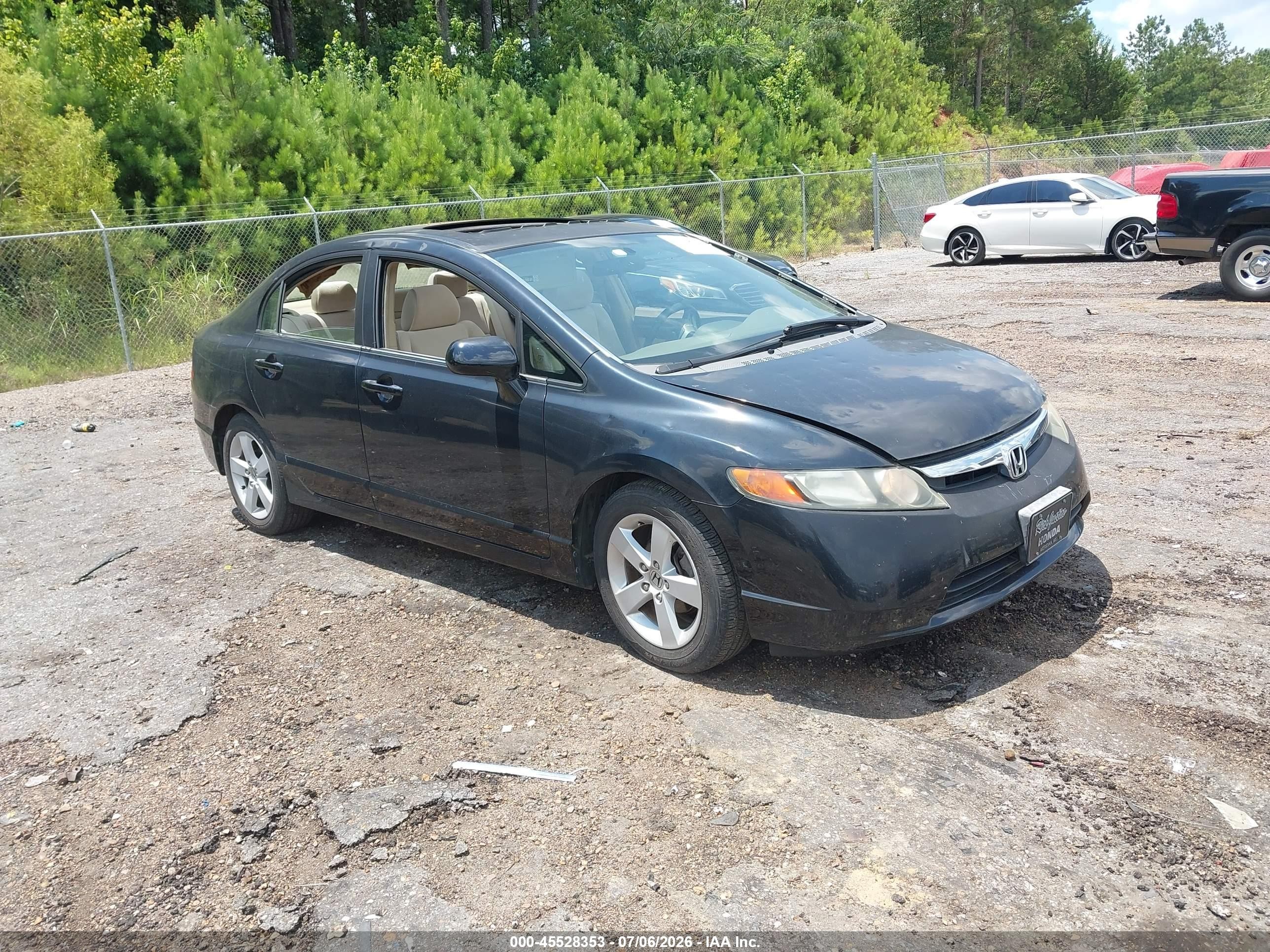 2006 Honda Civic Ex Black vin: 1HGFA16896L133231