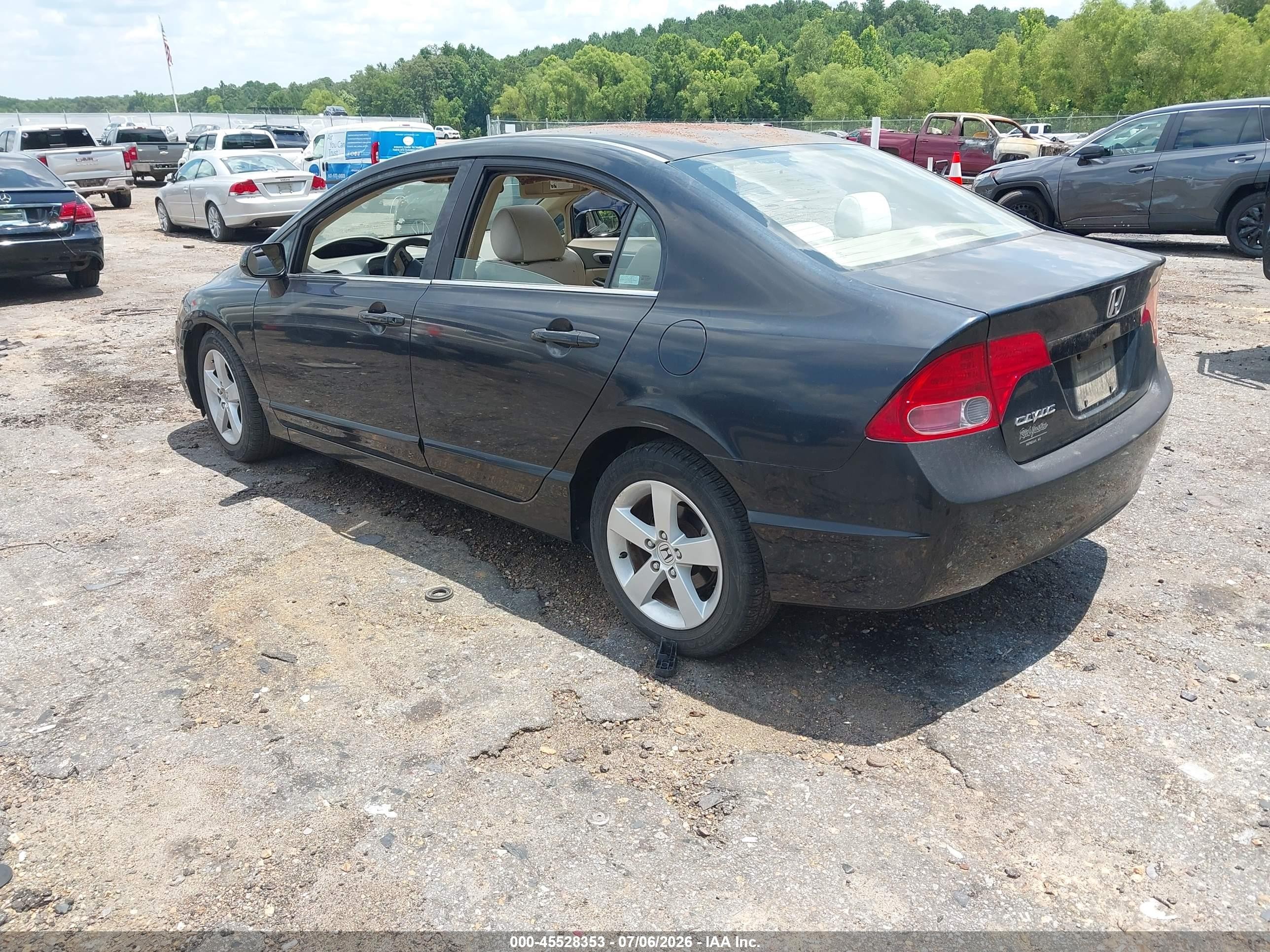 2006 Honda Civic Ex Black vin: 1HGFA16896L133231