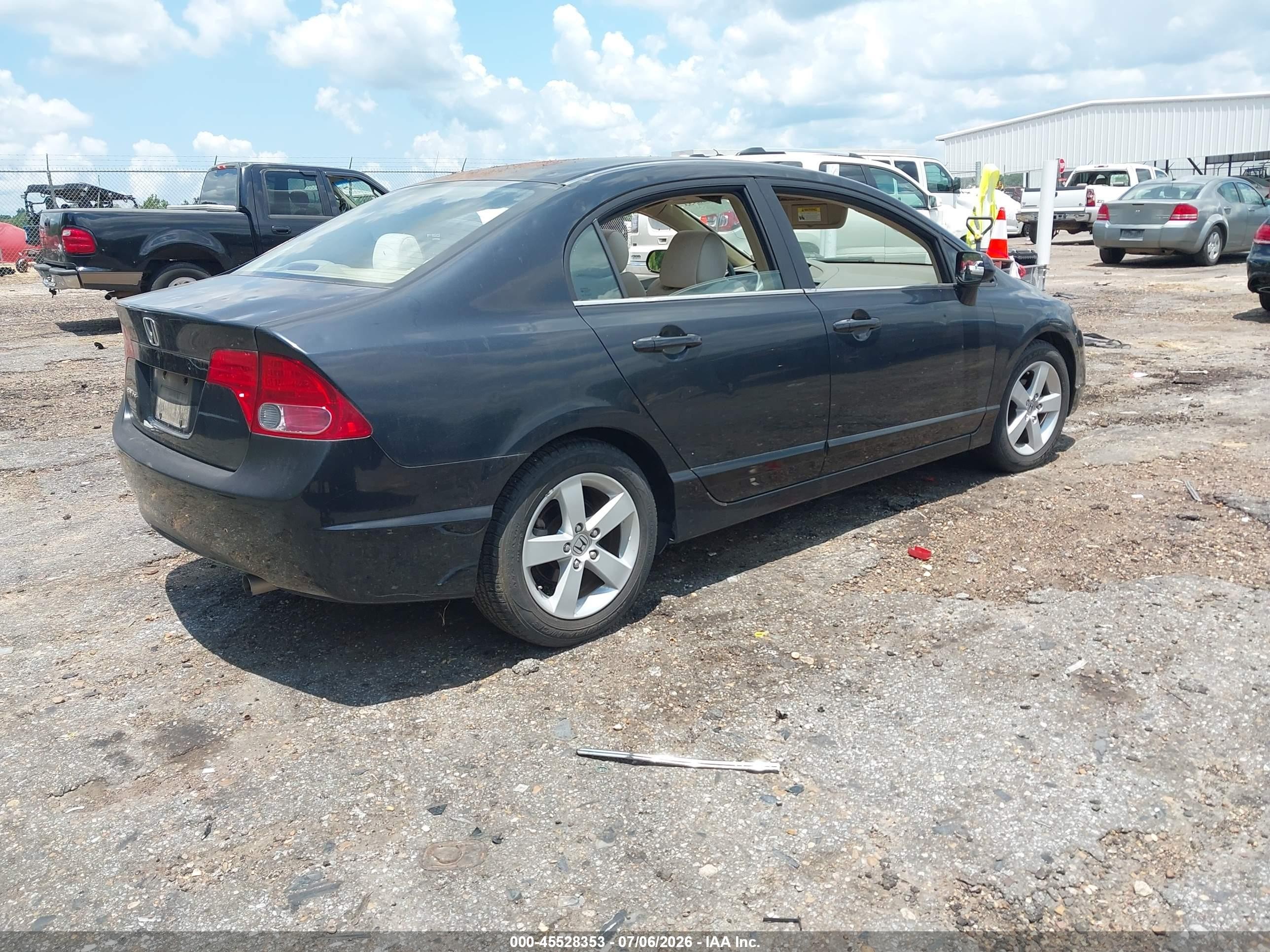 2006 Honda Civic Ex Black vin: 1HGFA16896L133231