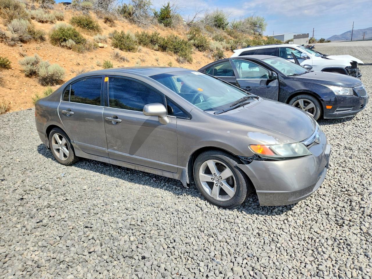 2007 Honda Civic Ex Gray vin: 1HGFA16897L005959