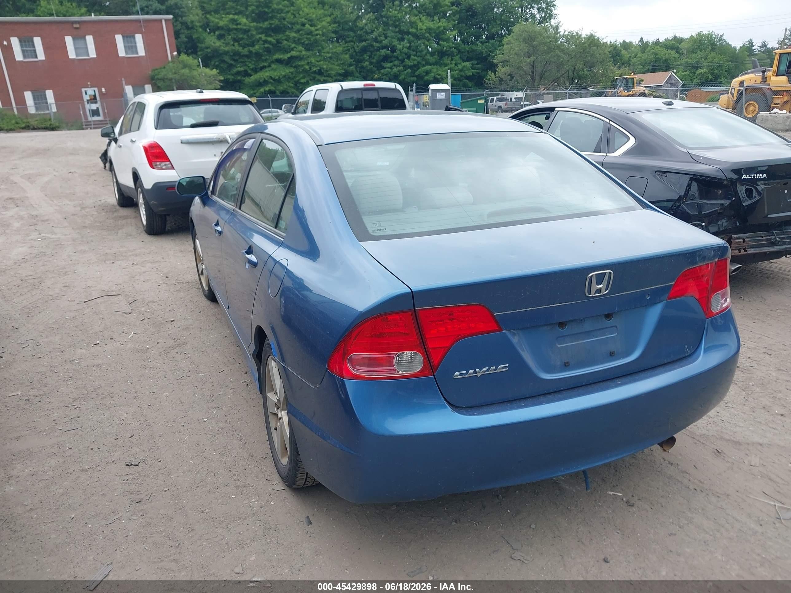 2007 Honda Civic Ex Blue vin: 1HGFA16897L009171