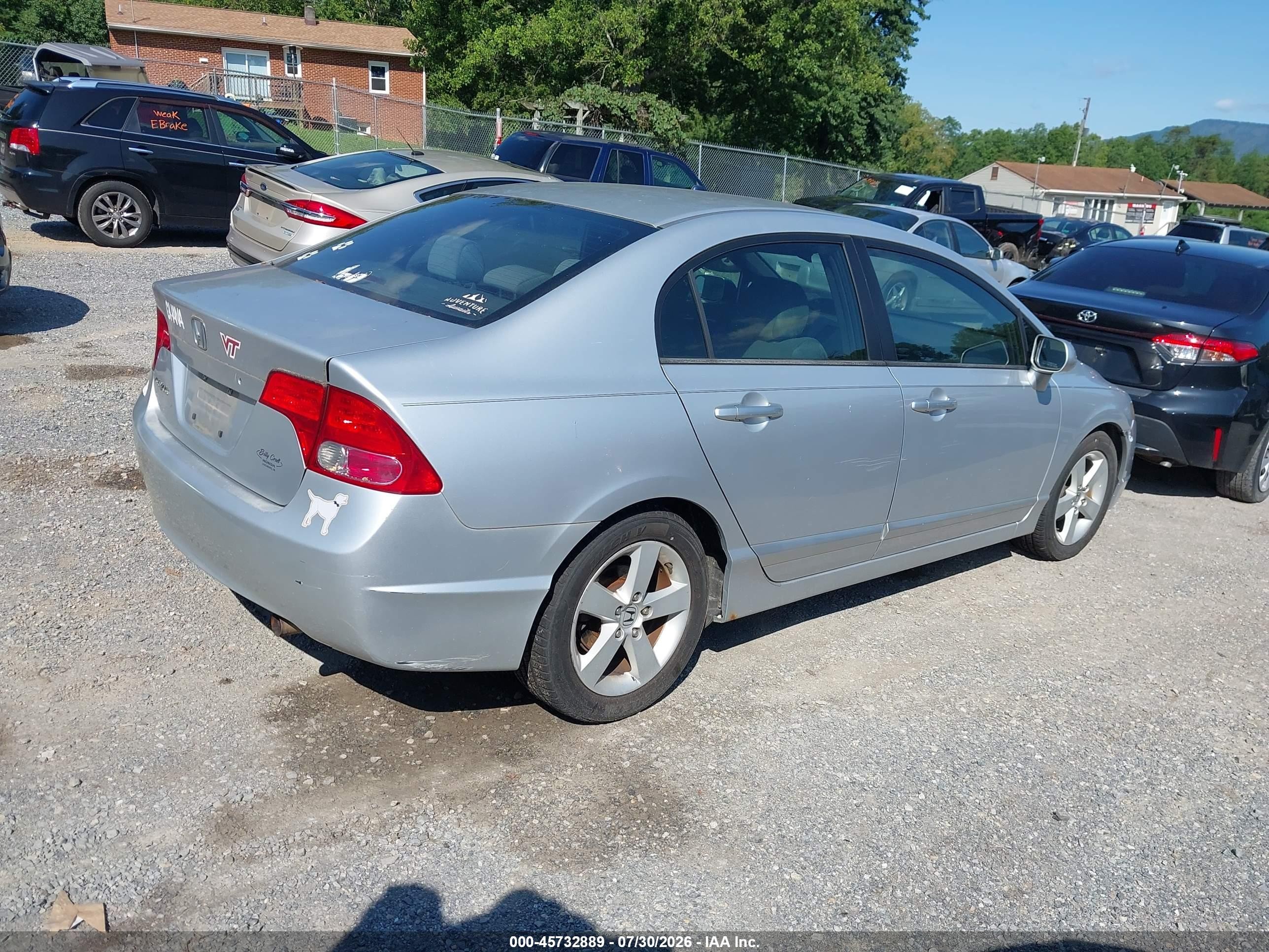 2007 Honda Civic Ex Silver vin: 1HGFA16897L028447
