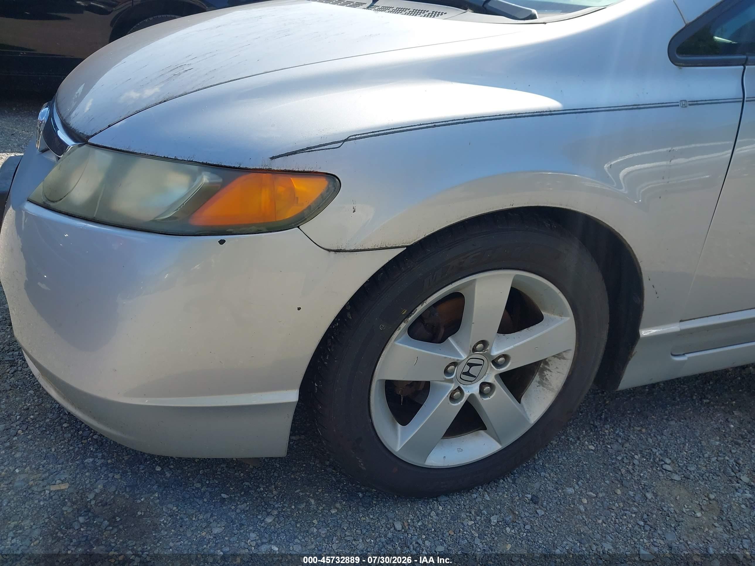 2007 Honda Civic Ex Silver vin: 1HGFA16897L028447