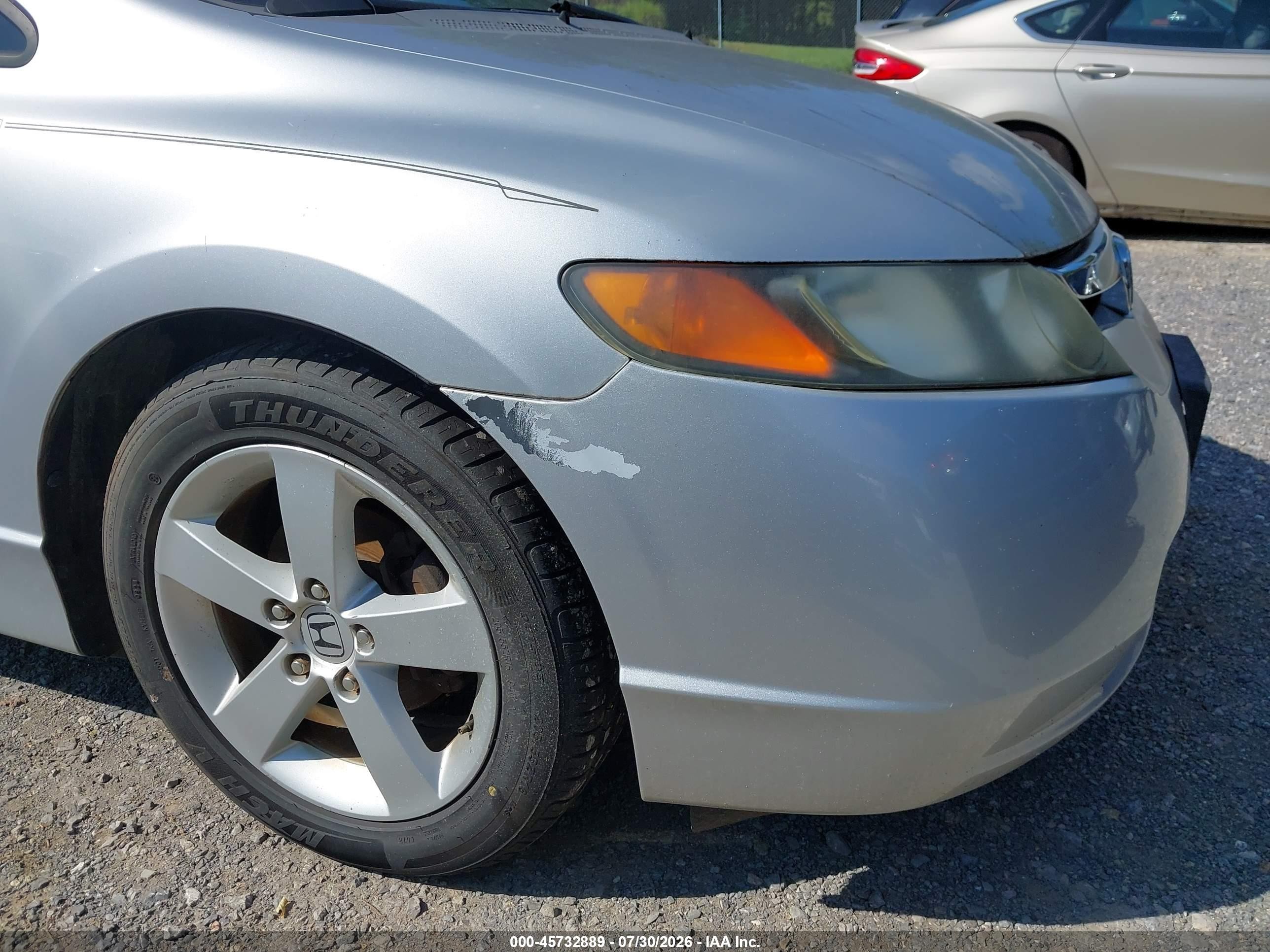 2007 Honda Civic Ex Silver vin: 1HGFA16897L028447